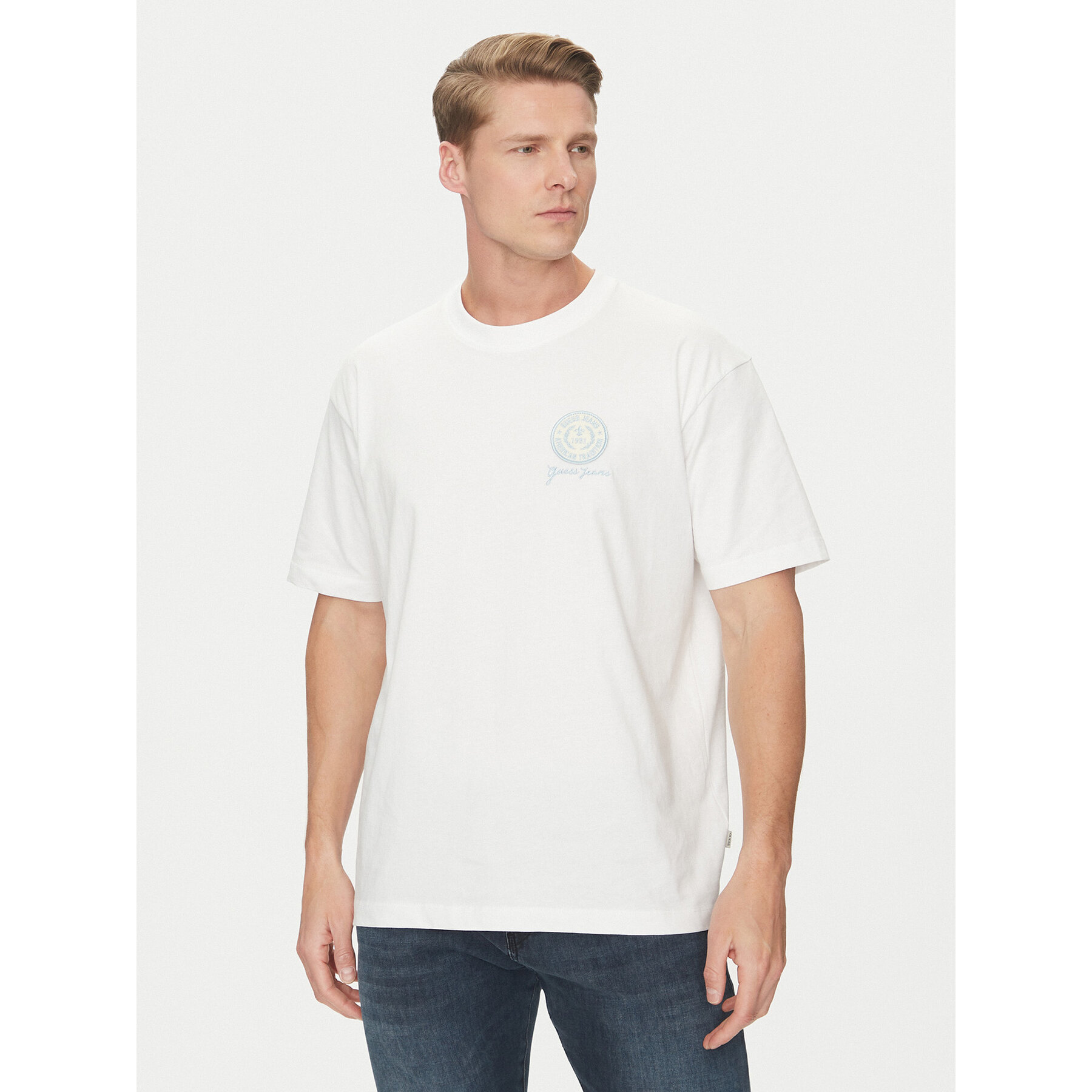 Guess Jeans T-shirt M5GI56 K8FQ4 Bianco Regular Fit