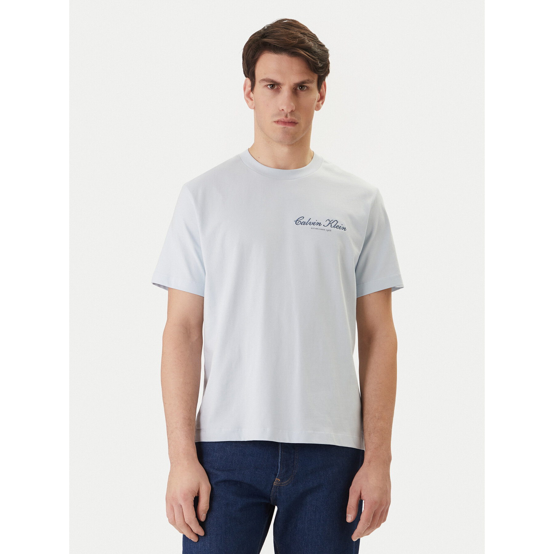 Calvin Klein Jeans T-Shirt LV04RF822G Blau Regular Fit