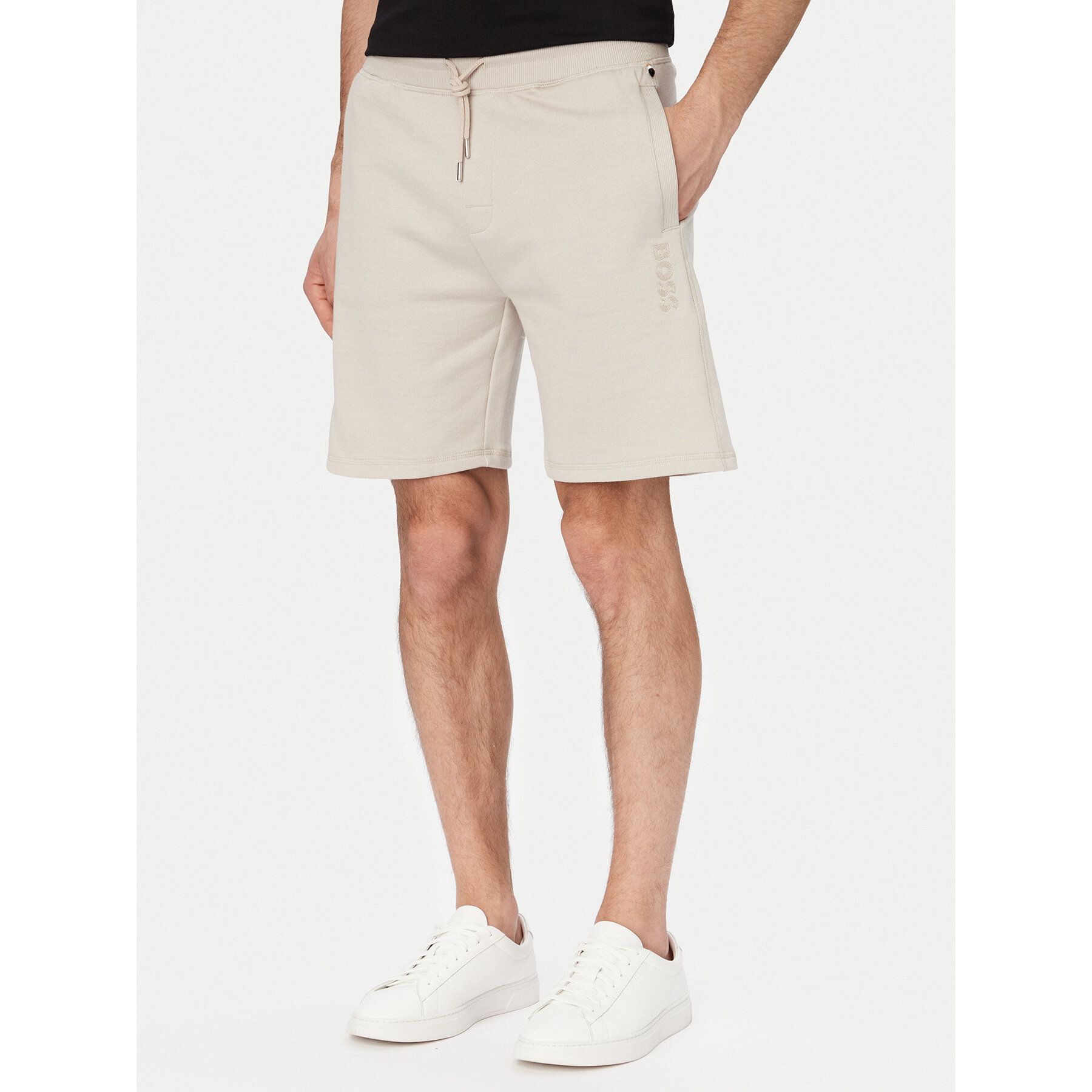 BOSS Sportshorts 50561500 Creme Regular Fit