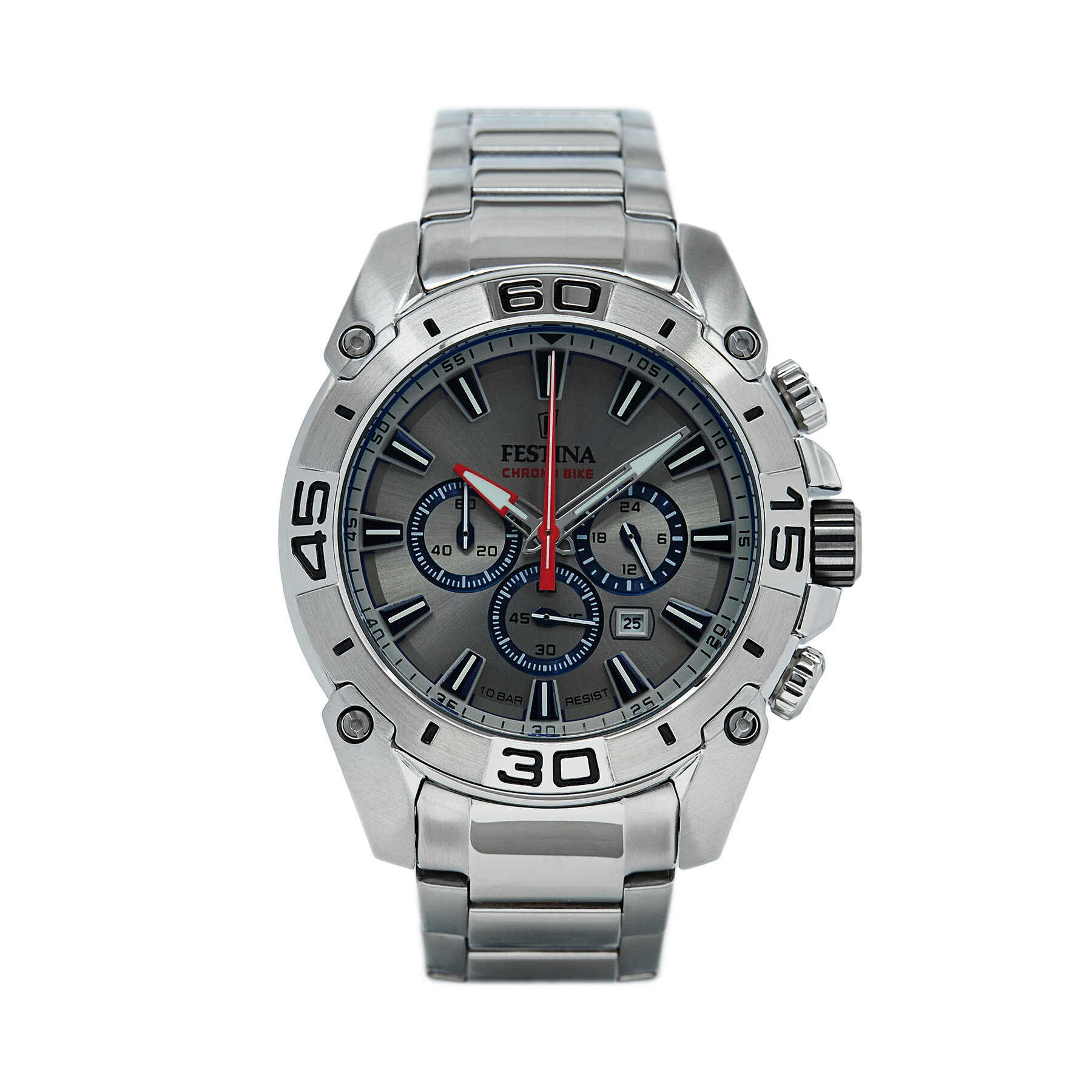 Festina Ρολόι Festina Chrono Bike '21 20543/1 Ασημί
