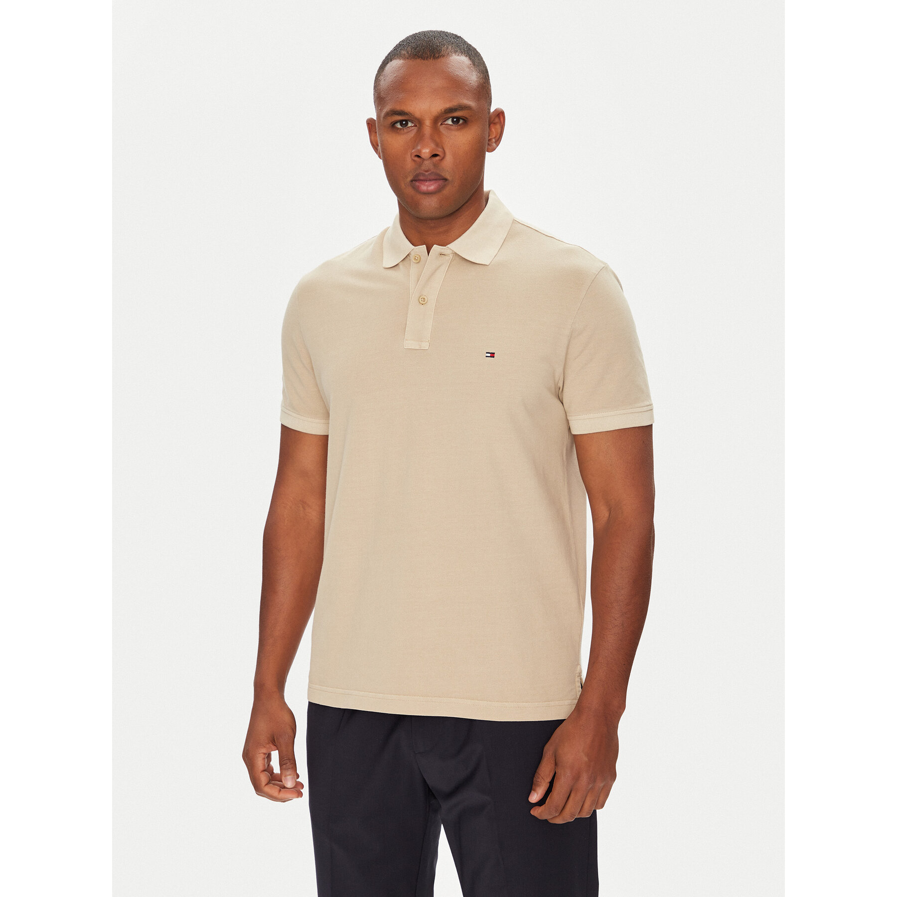 Tommy Hilfiger Polo MW0MW34757 Beige Regular Fit