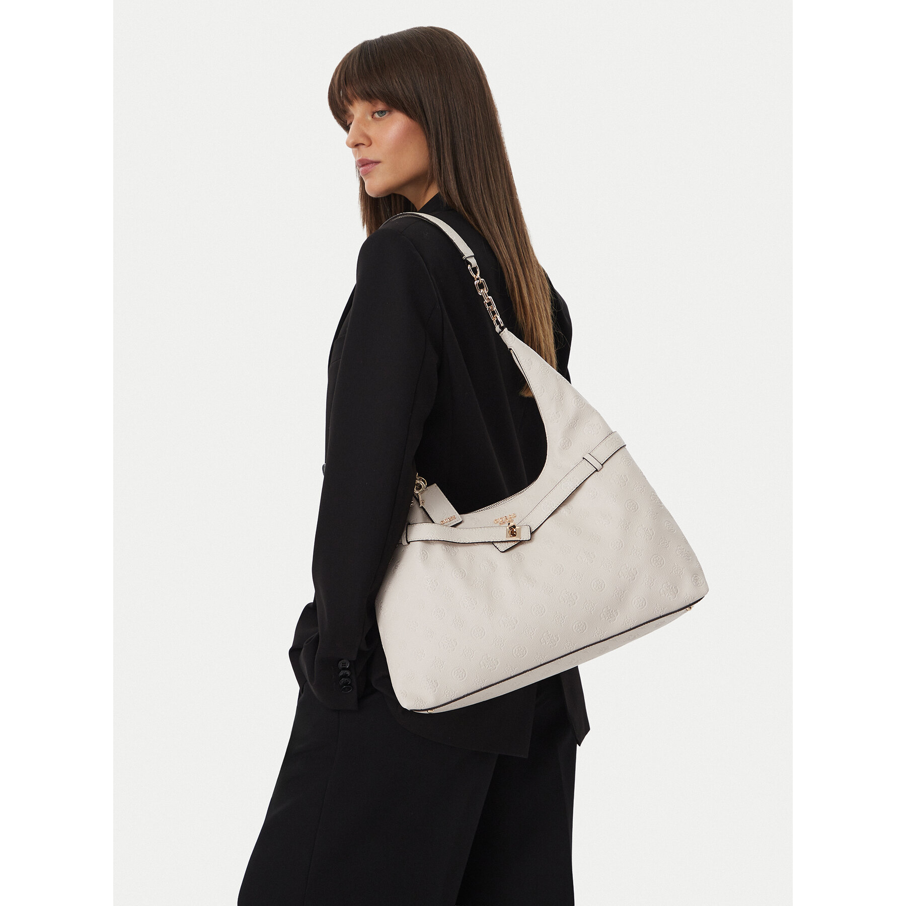 Geantă Guess Ella HWPD97 46010 Crem