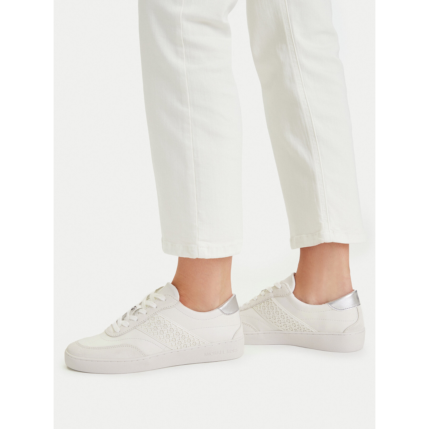 Tenisice MICHAEL Michael Kors Kaycee 43S6KCFS1L Bijela