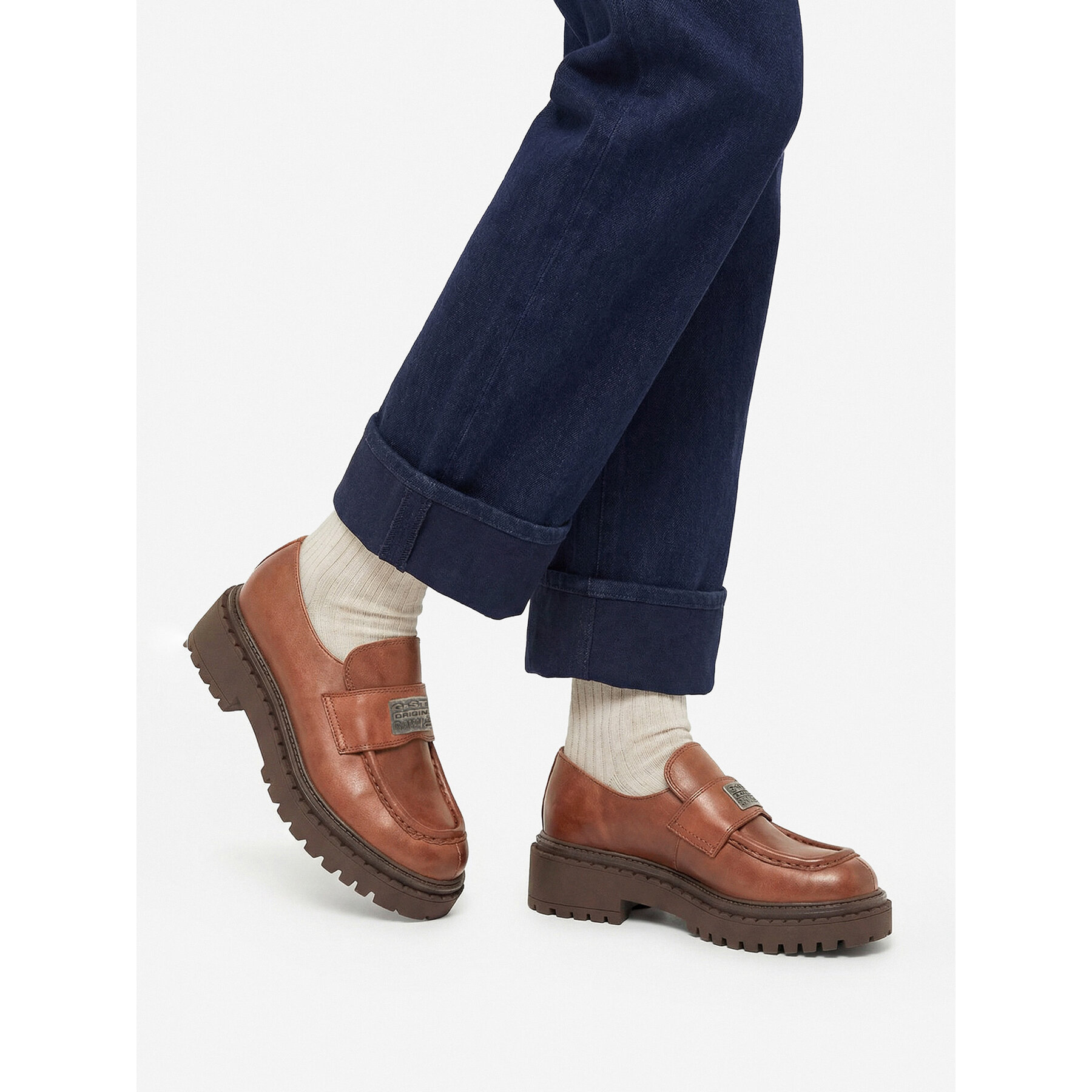 Loaferice G-Star Raw EO-DOLUNAY-25FW05 Smeđa