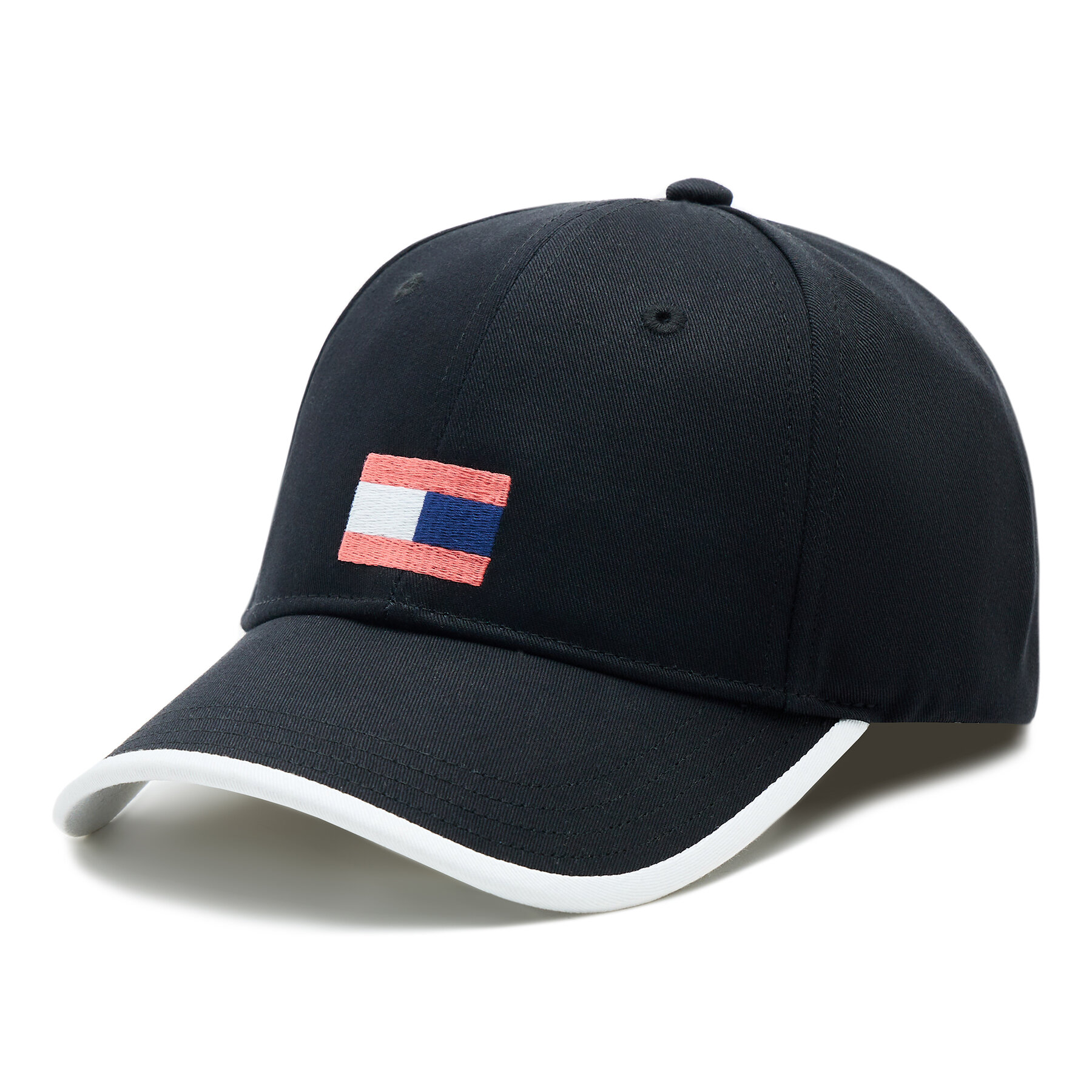 Dziecięca Czapka z daszkiem Tommy Hilfiger, Rozmiar L_XL Czarny Flag AU0AU01732