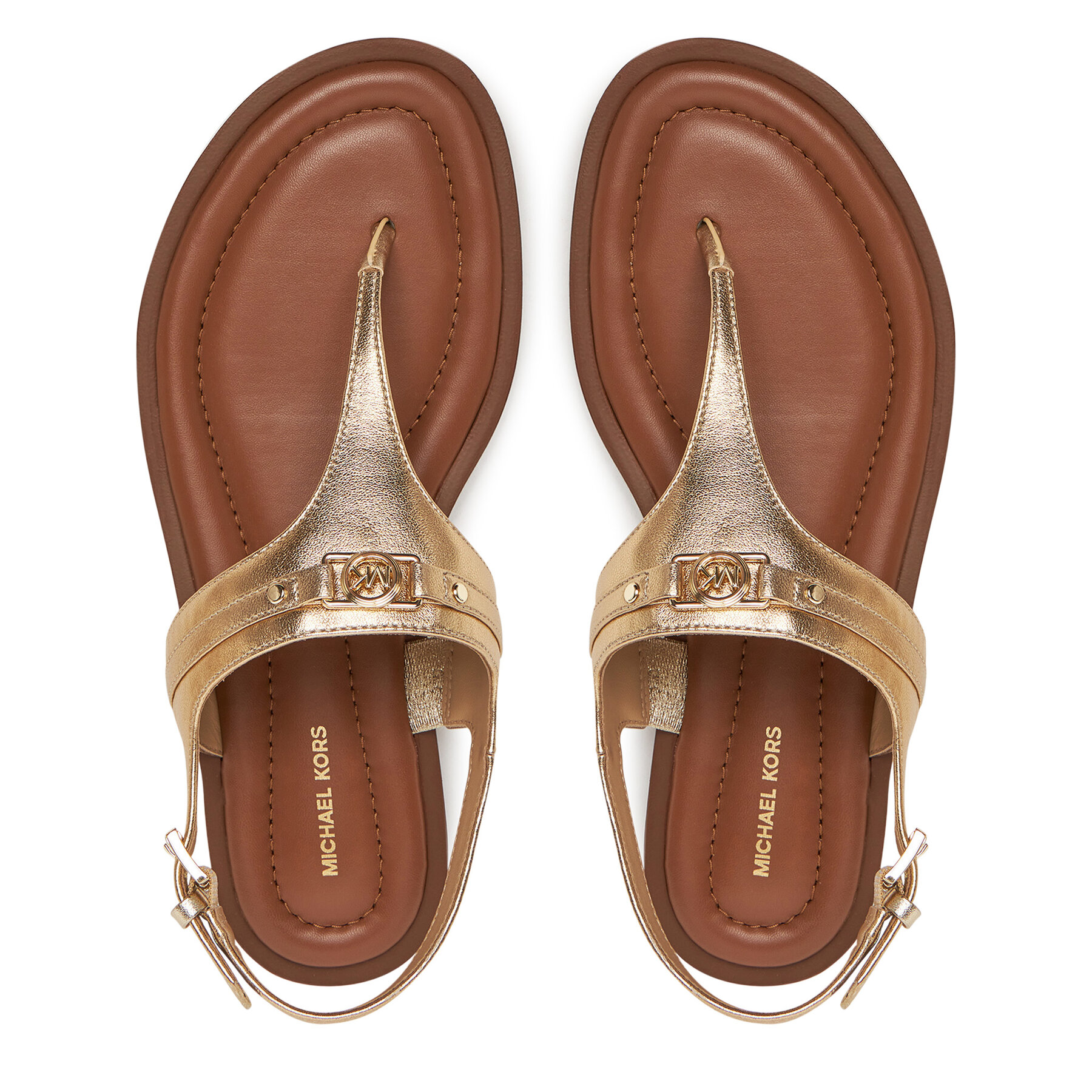 Donna Ciabatte MICHAEL Michael Kors, Taglia 36, Oro, 40S5MAFS2M, taglia : 36