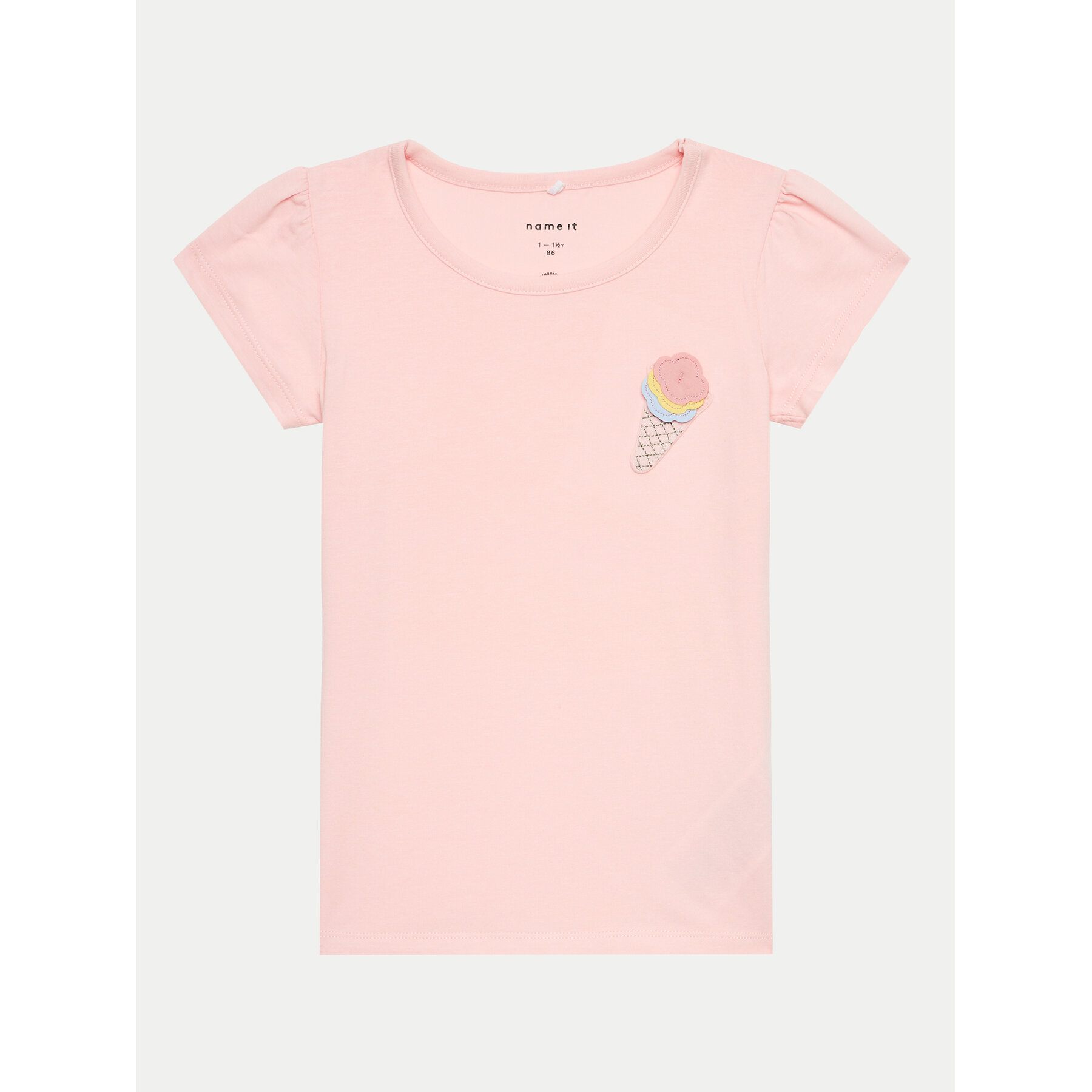 NAME IT NAME IT T-Shirt Fedora 13228633 Ροζ Regular Fit