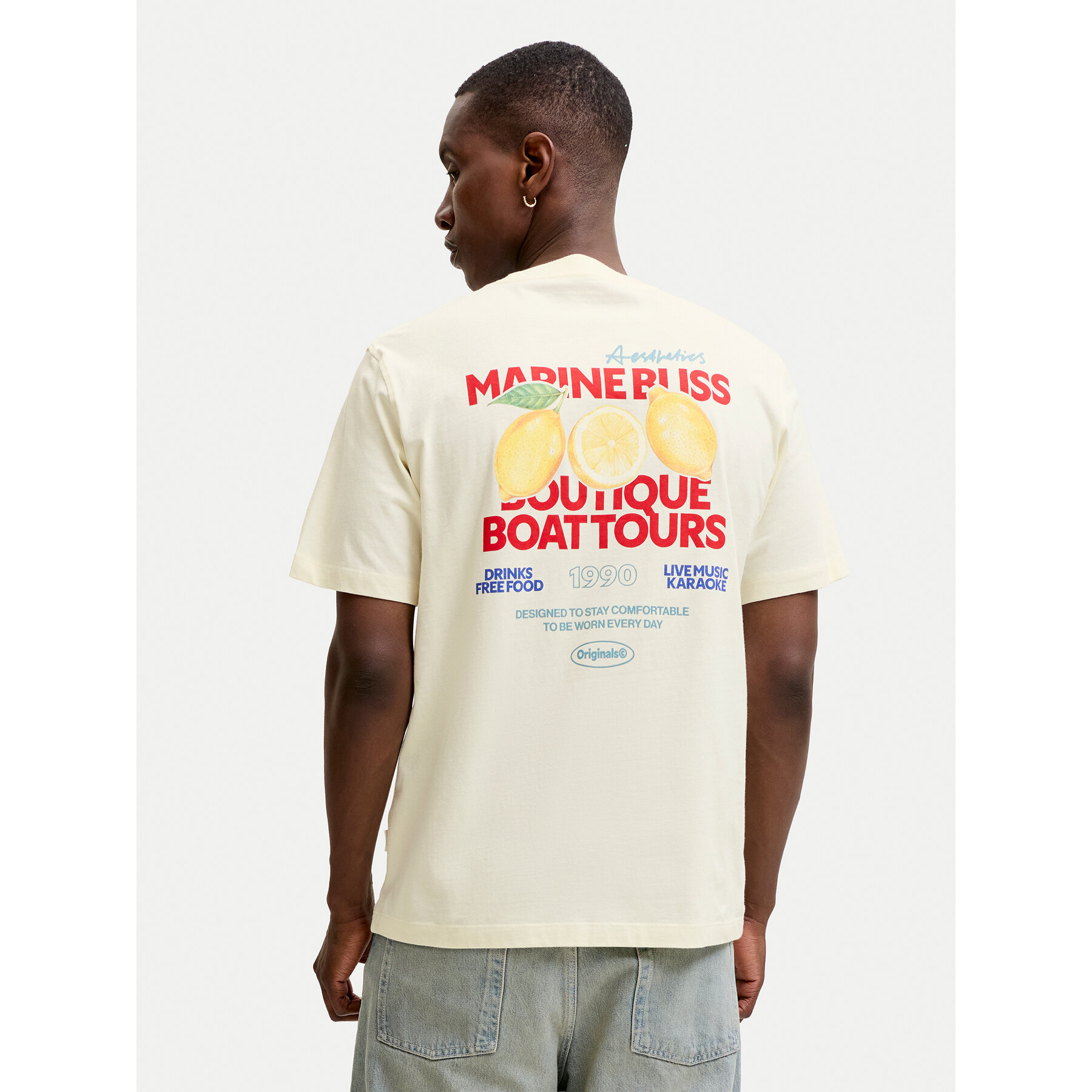 Jack & Jones T-Shirt Riviera 12295202 Gelb Regular Fit