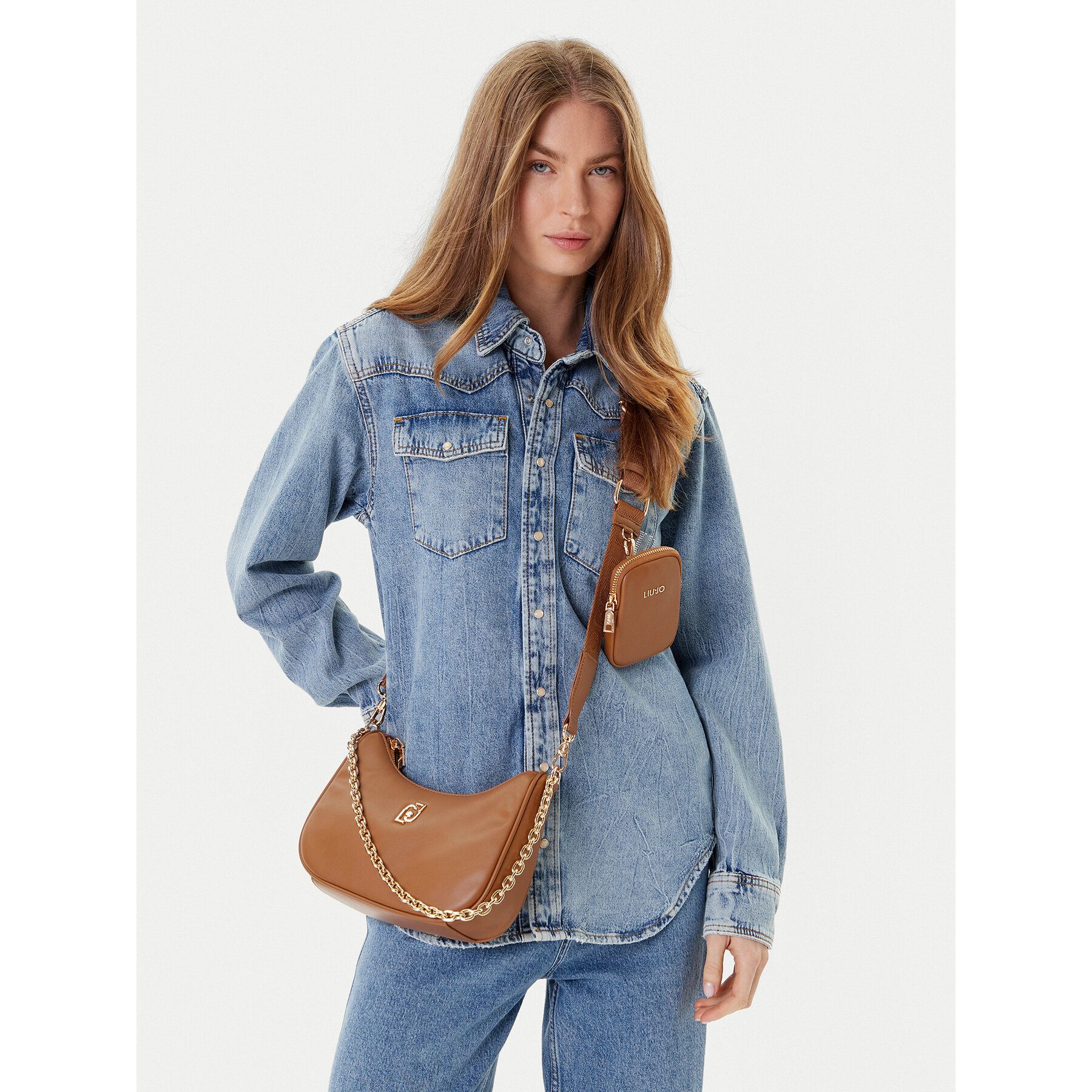 Дамска чанта Liu Jo S Hobo AF5180 E0077 Кафяв