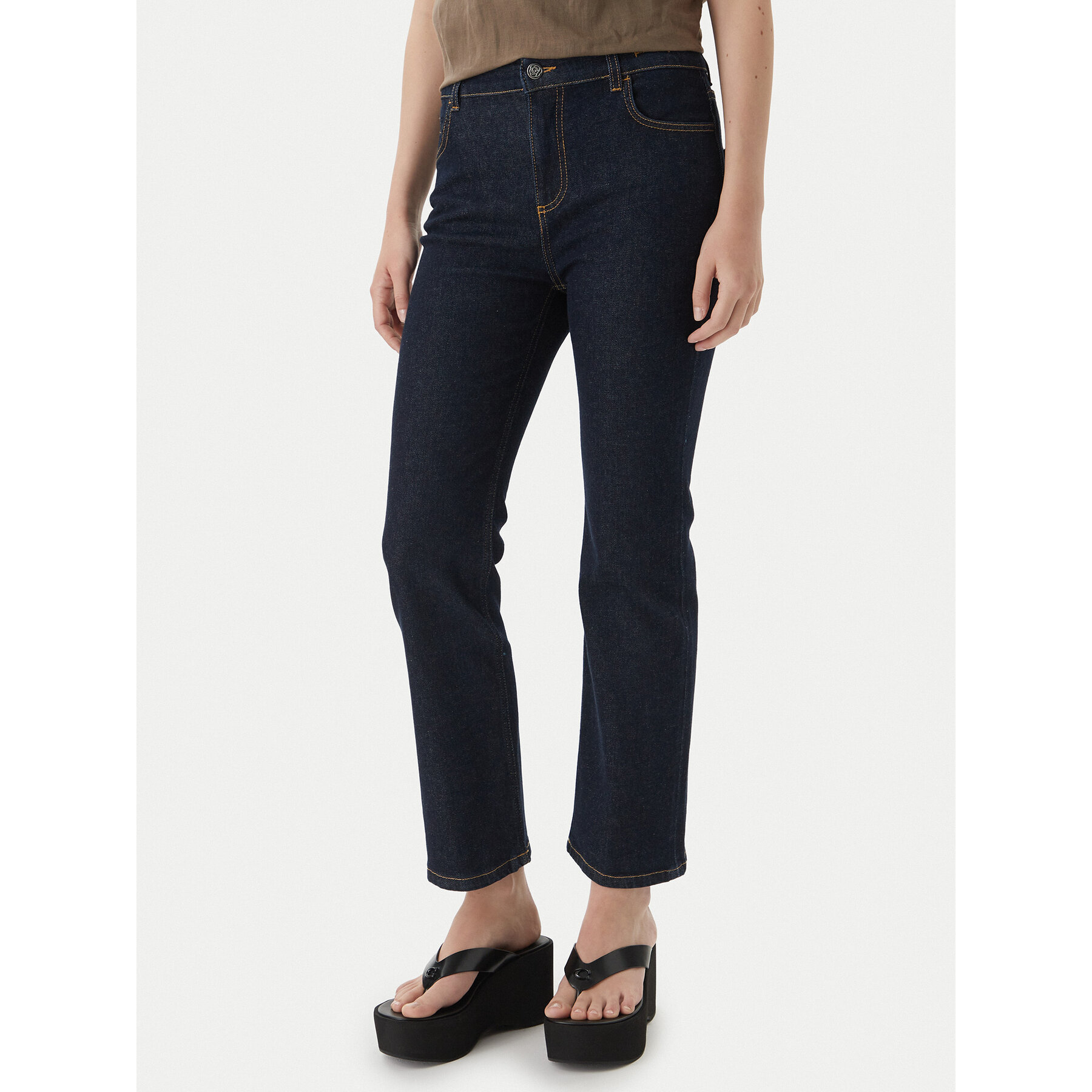 Marella Jeans 2613181074 Dunkelblau Straight Fit