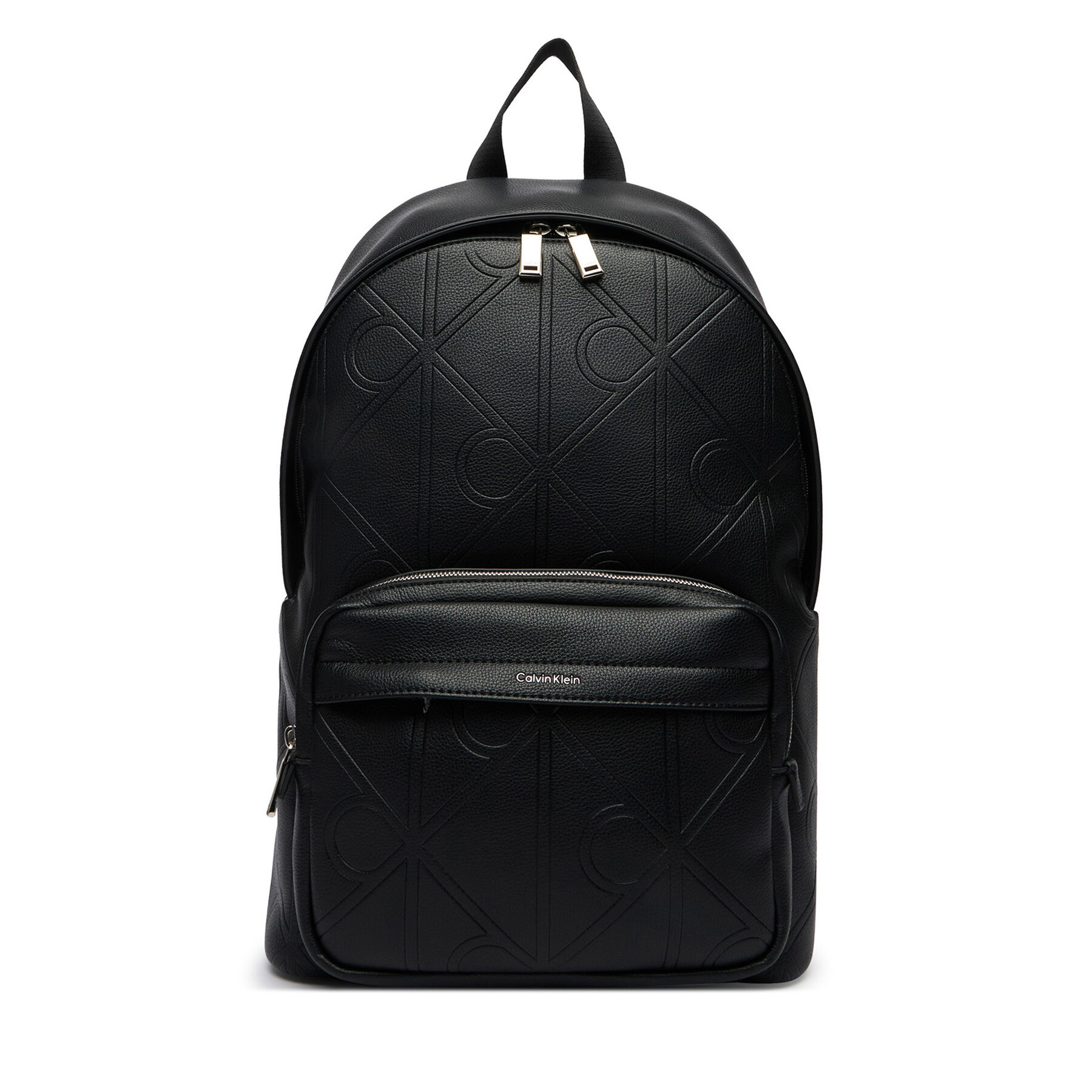 Rucsac Calvin Klein Emblem Aop Emboss Round Backpack LV04D3398G Negru