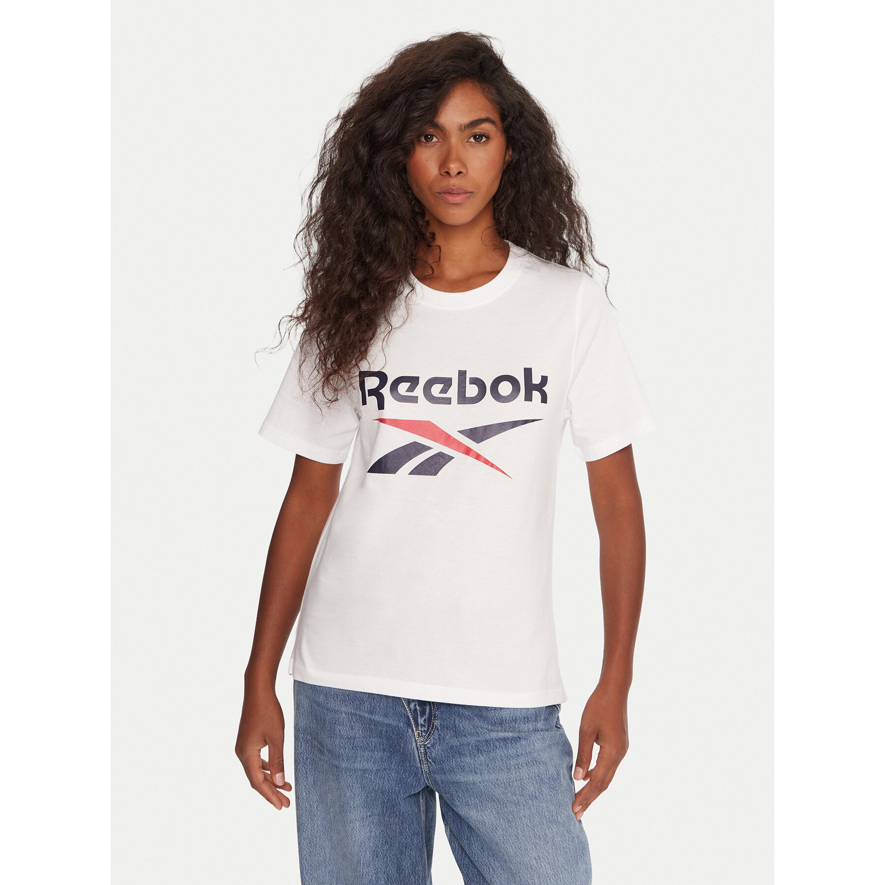 Reebok Majica RK25173CCW Bela Regular Fit
