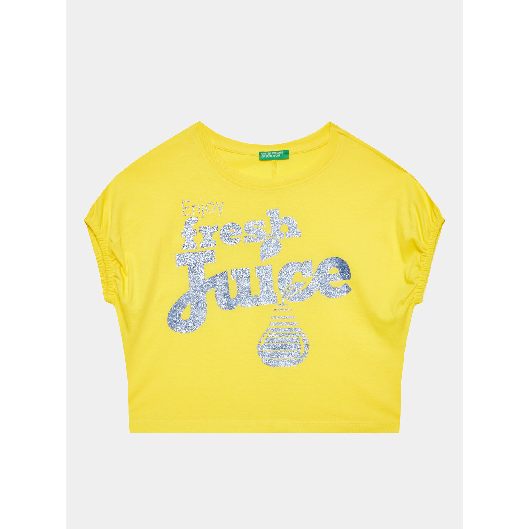 United Colors Of Benetton United Colors Of Benetton T-Shirt 3096C10BT Κίτρινο Regular Fit