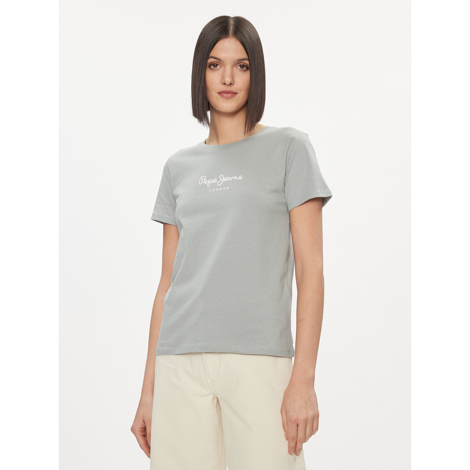 Pepe Jeans T-Shirt Wendy PL505480 Πράσινο Regular Fit