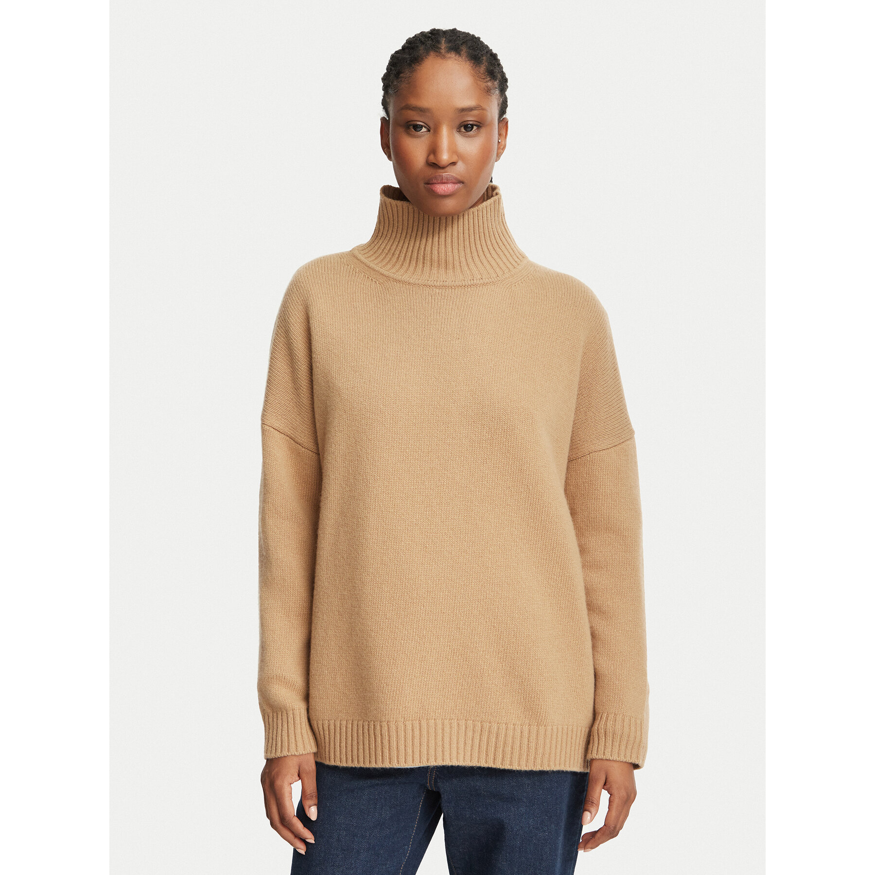 Weekend Max Mara Rollkragenpullover Borgia 2625366142 Braun Relaxed Fit