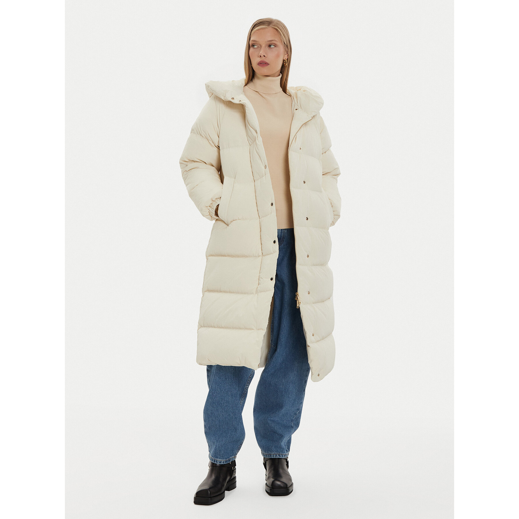 Marella Daunenjacke Razzia 2423496044 Écru Regular Fit