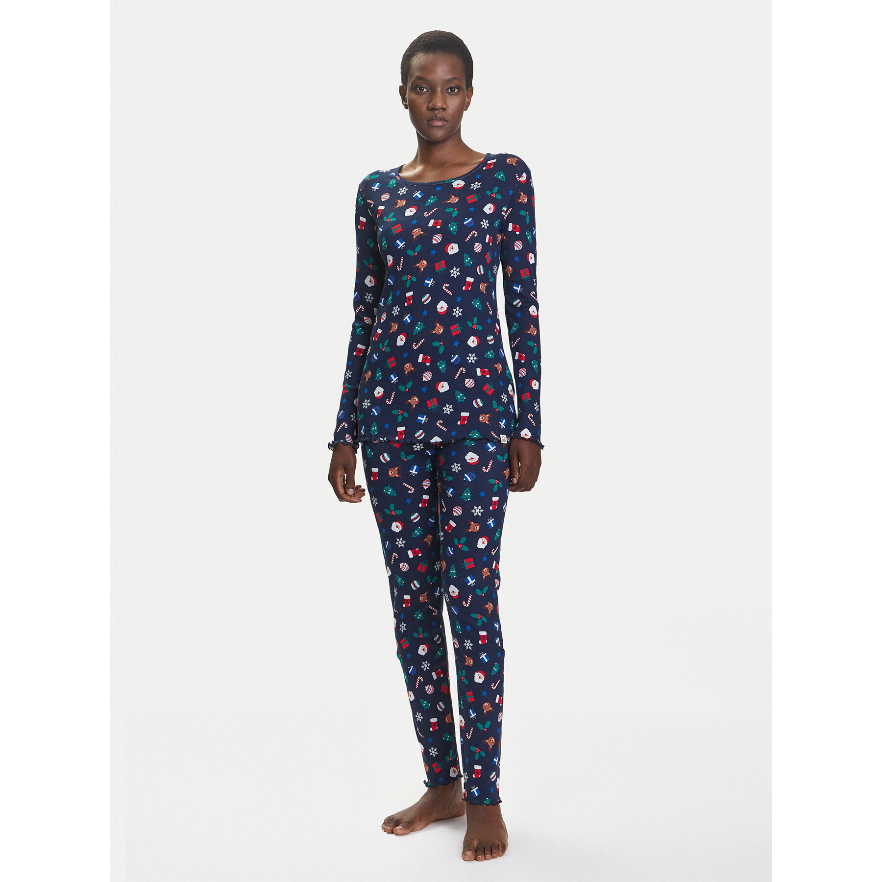 United Colors Of Benetton United Colors Of Benetton Πιτζάμα 3SUP3P03N Σκούρο μπλε Regular Fit