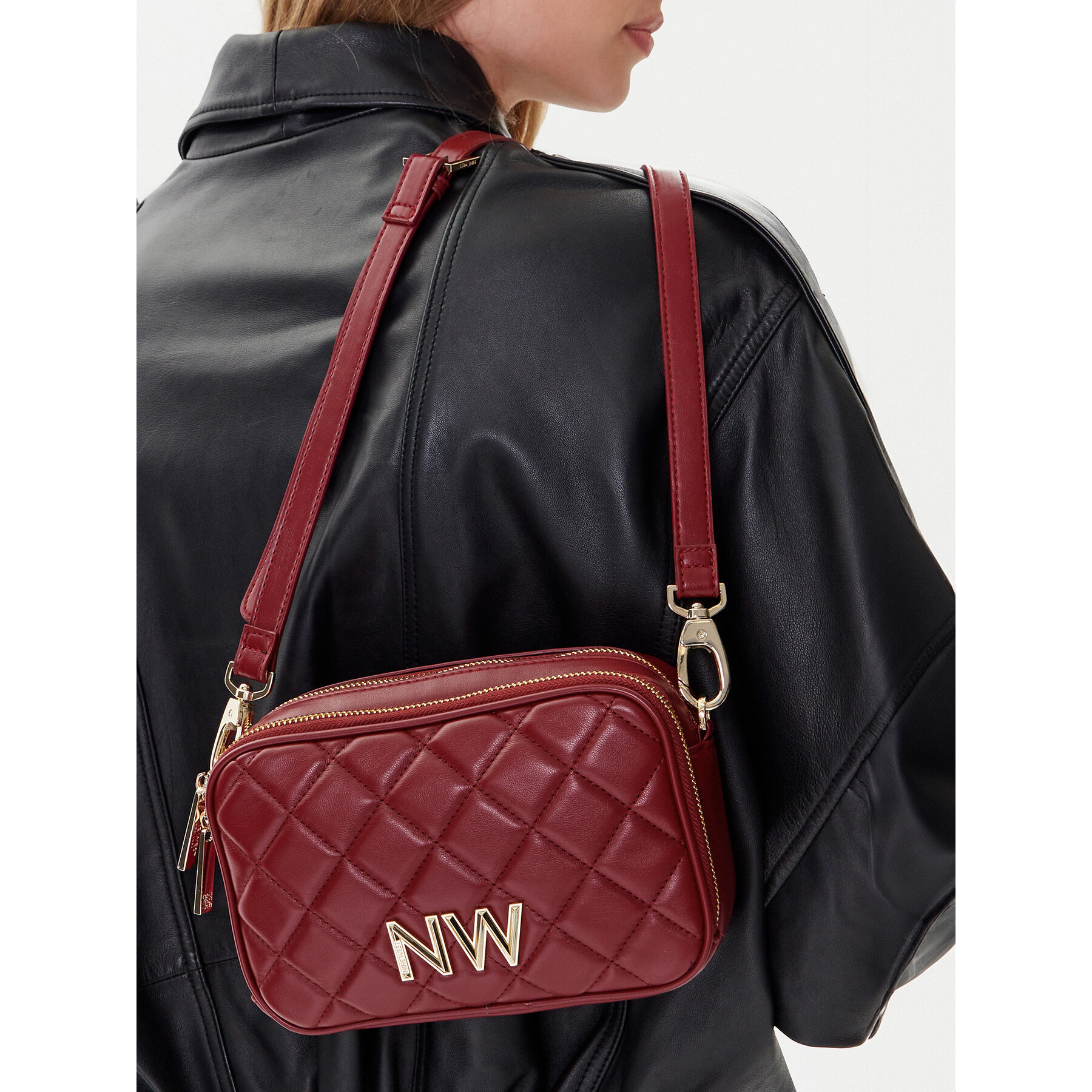 Torbica Nine West CEO-Greenwich-Glam-LX7669 Tamnocrvena