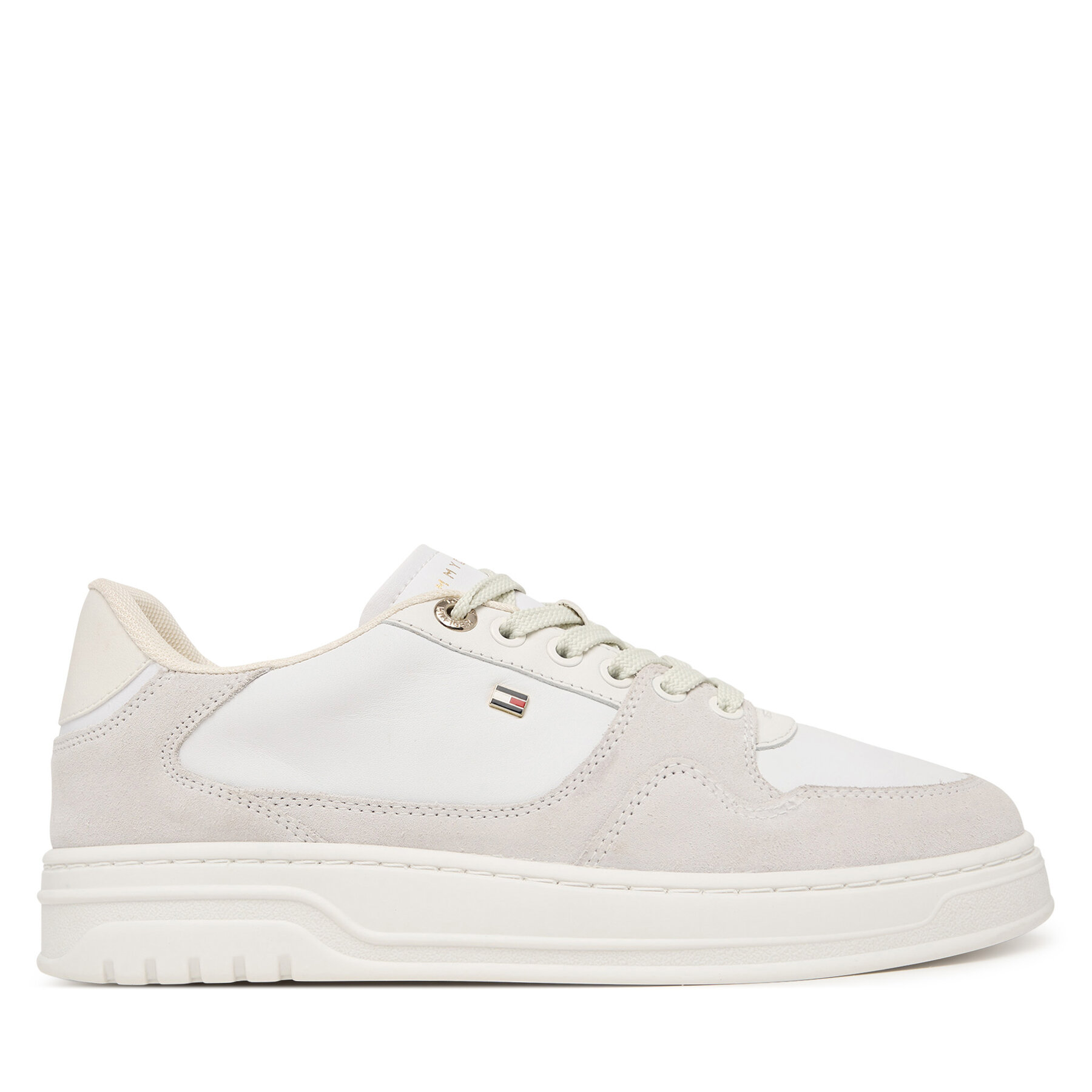 Sneakersy Tommy Hilfiger Court FW0FW09177 Biela