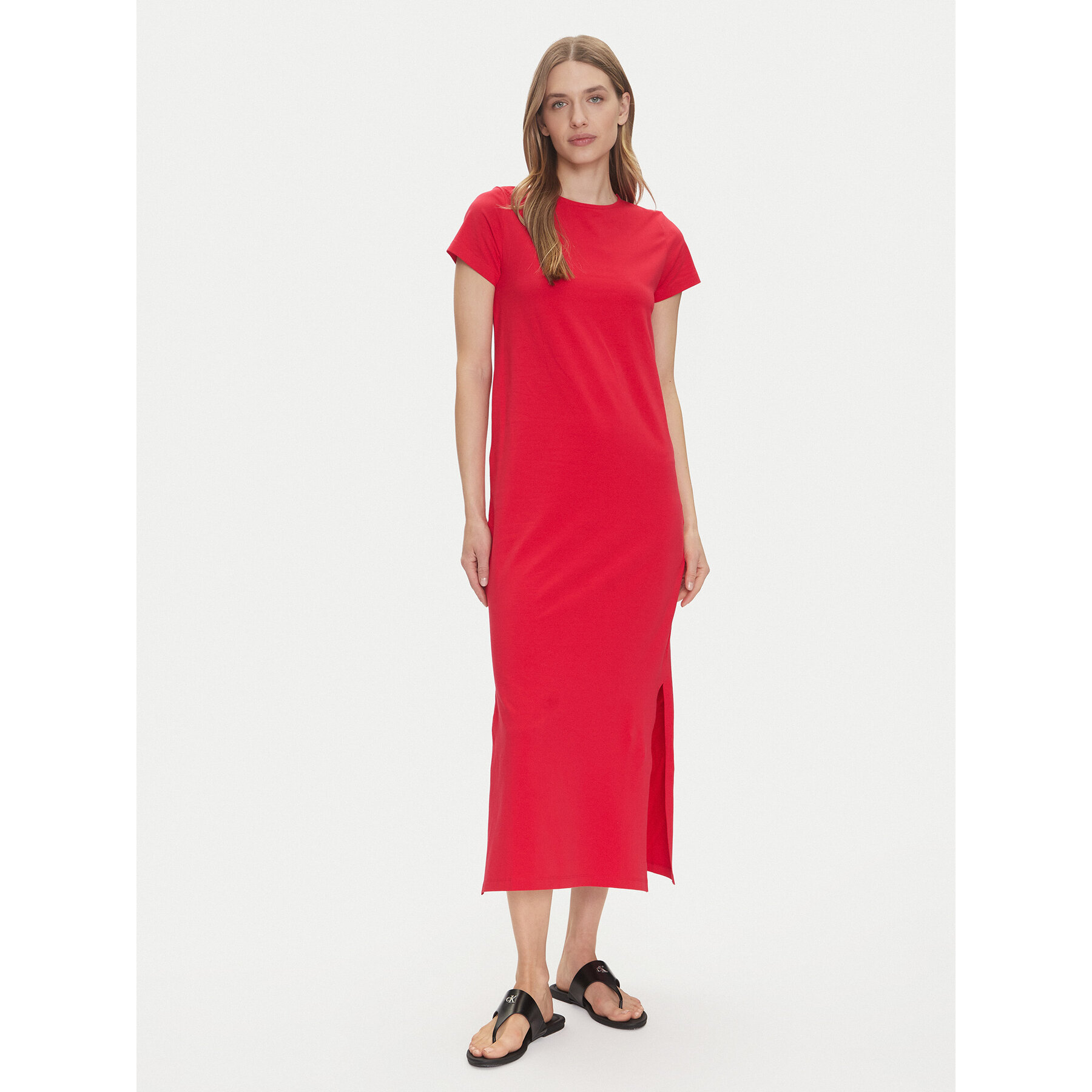 JDY Kleid für den Alltag Ava 15321069 Rot Regular Fit
