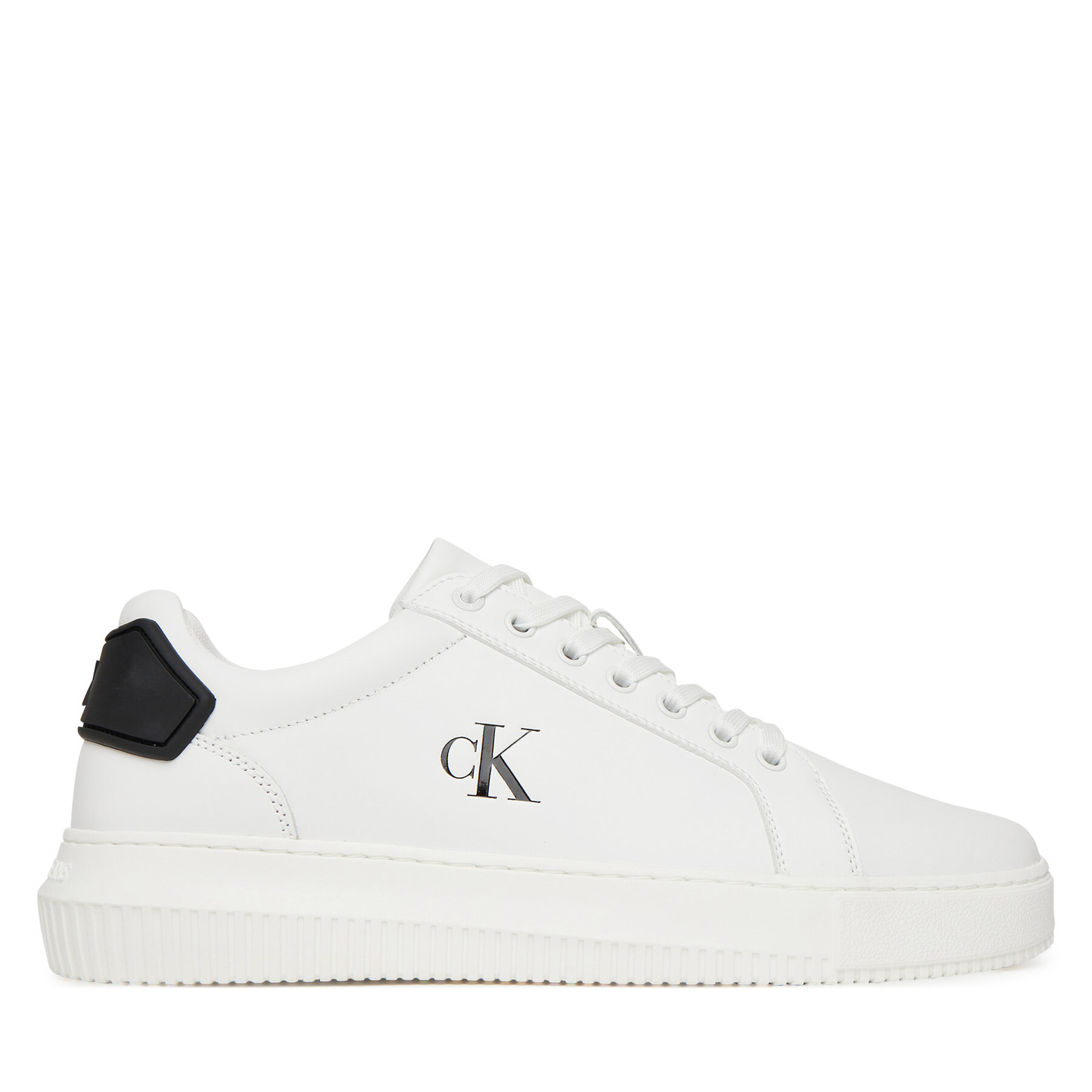 Calvin Klein Jeans Pánske Sneakersy, Rozmer: 45, Biela, Chunky Cupsole Ru Patch Lth YM0YM01296