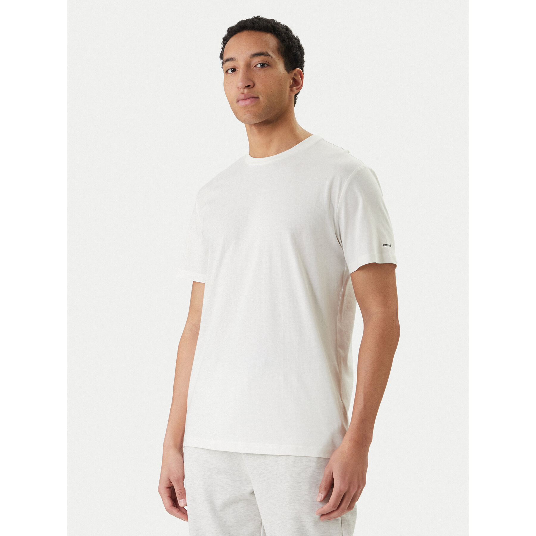 Sprandi T-Shirt W126-SIMTS-1014-01X Écru Regular Fit