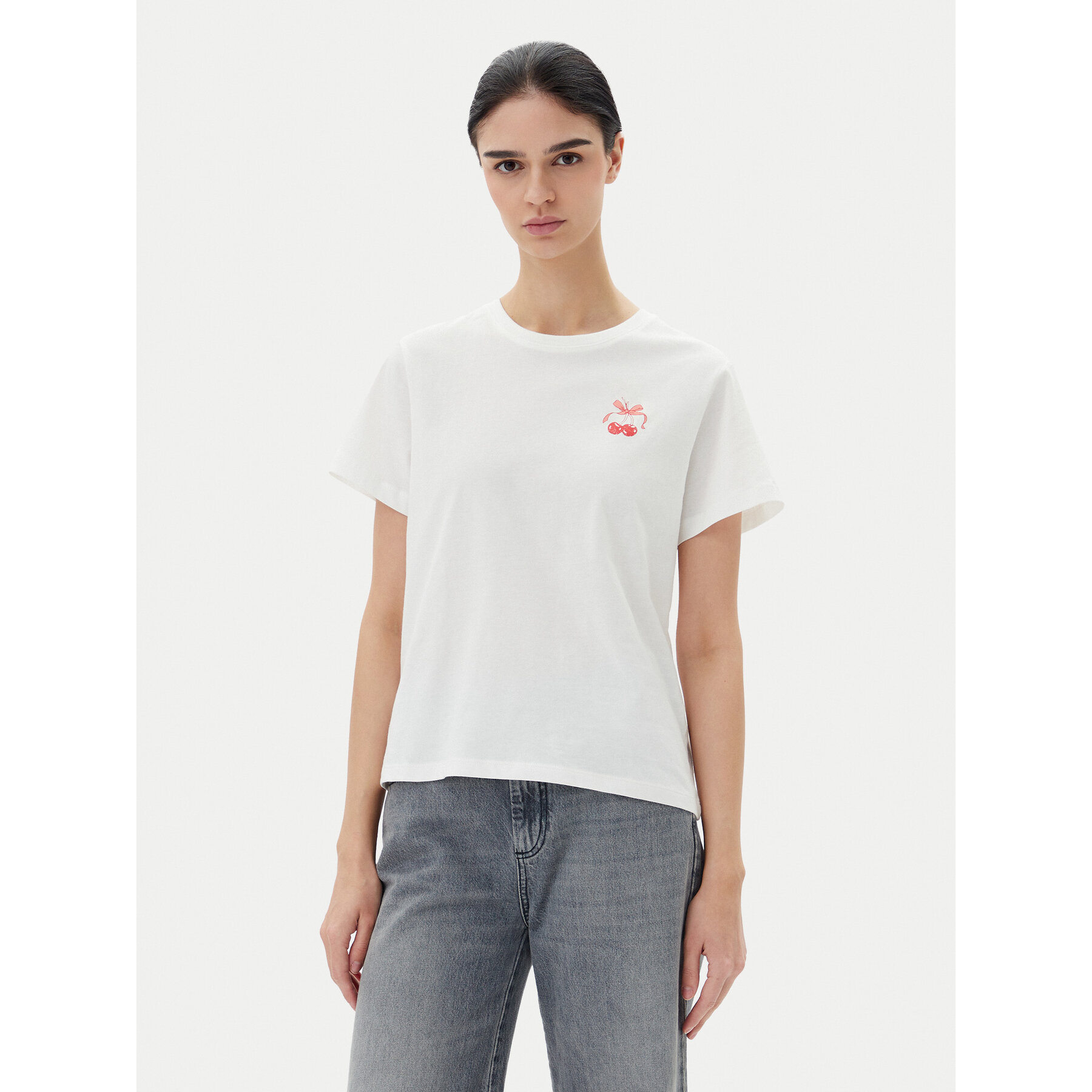 JDY T-Shirt Daisy 15348400 Weiß Regular Fit