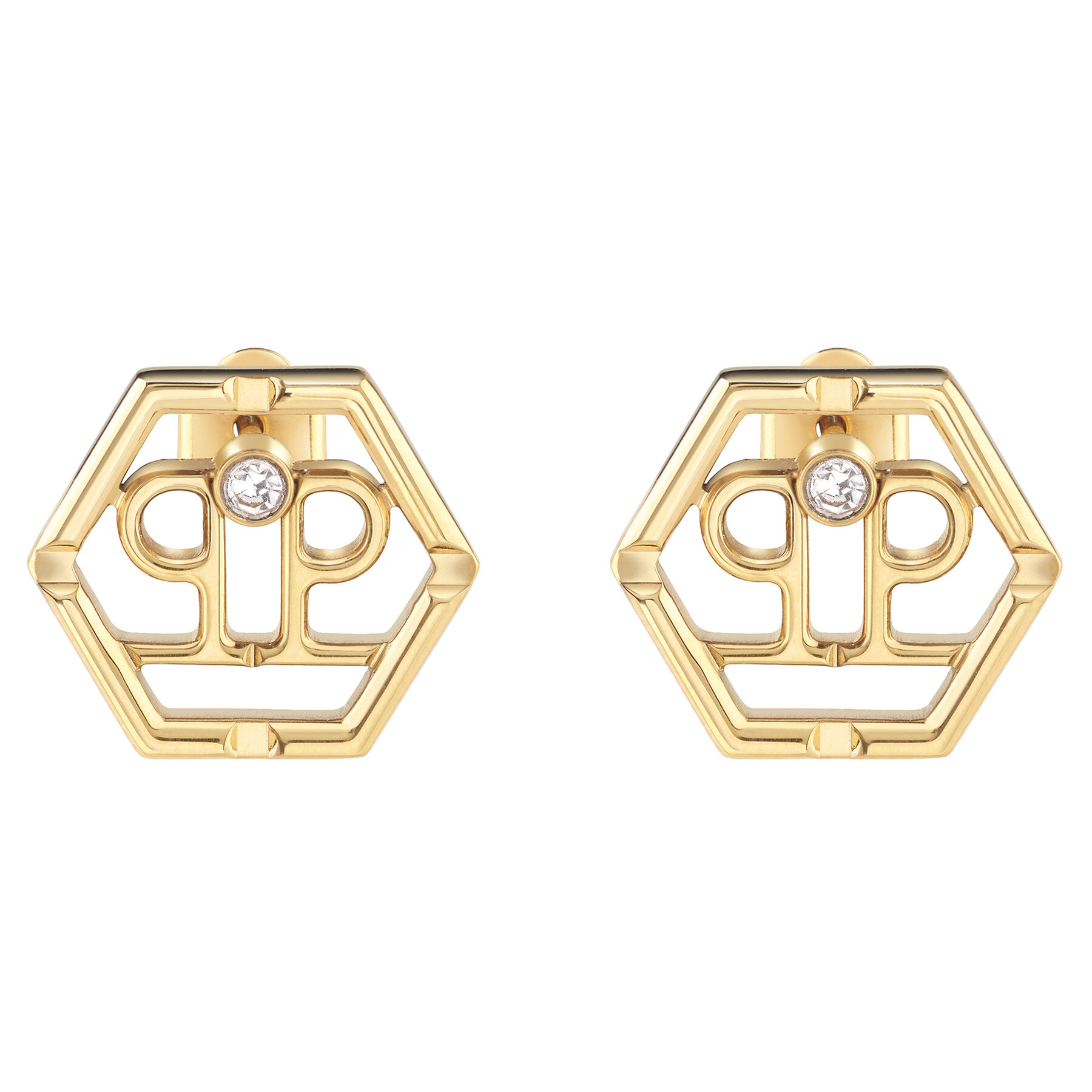 Fülbevaló PHILIPP PLEIN Hexagon PJ2AA06EU Arany