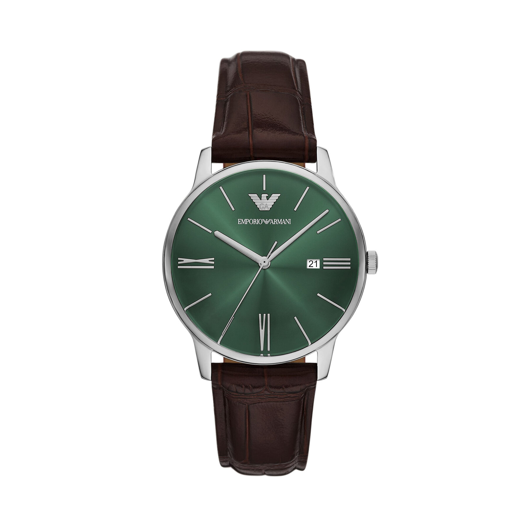 Hodinky Emporio Armani Minimalist AR11672 Hnedá