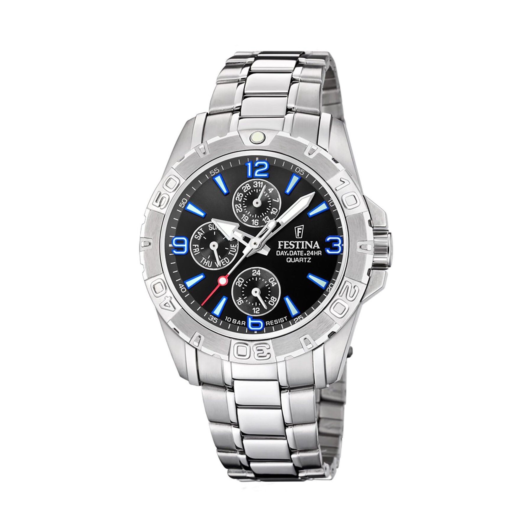 

Годинник Festina Multifunction 20666/1 Black/Silver, Срібний
