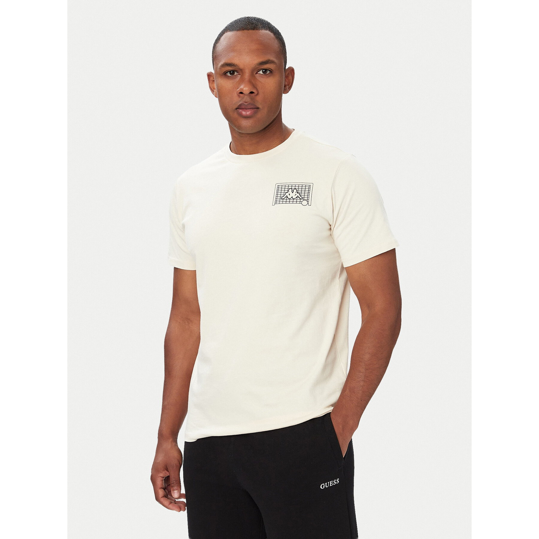Kappa Majica 322P14W Kremna Regular Fit