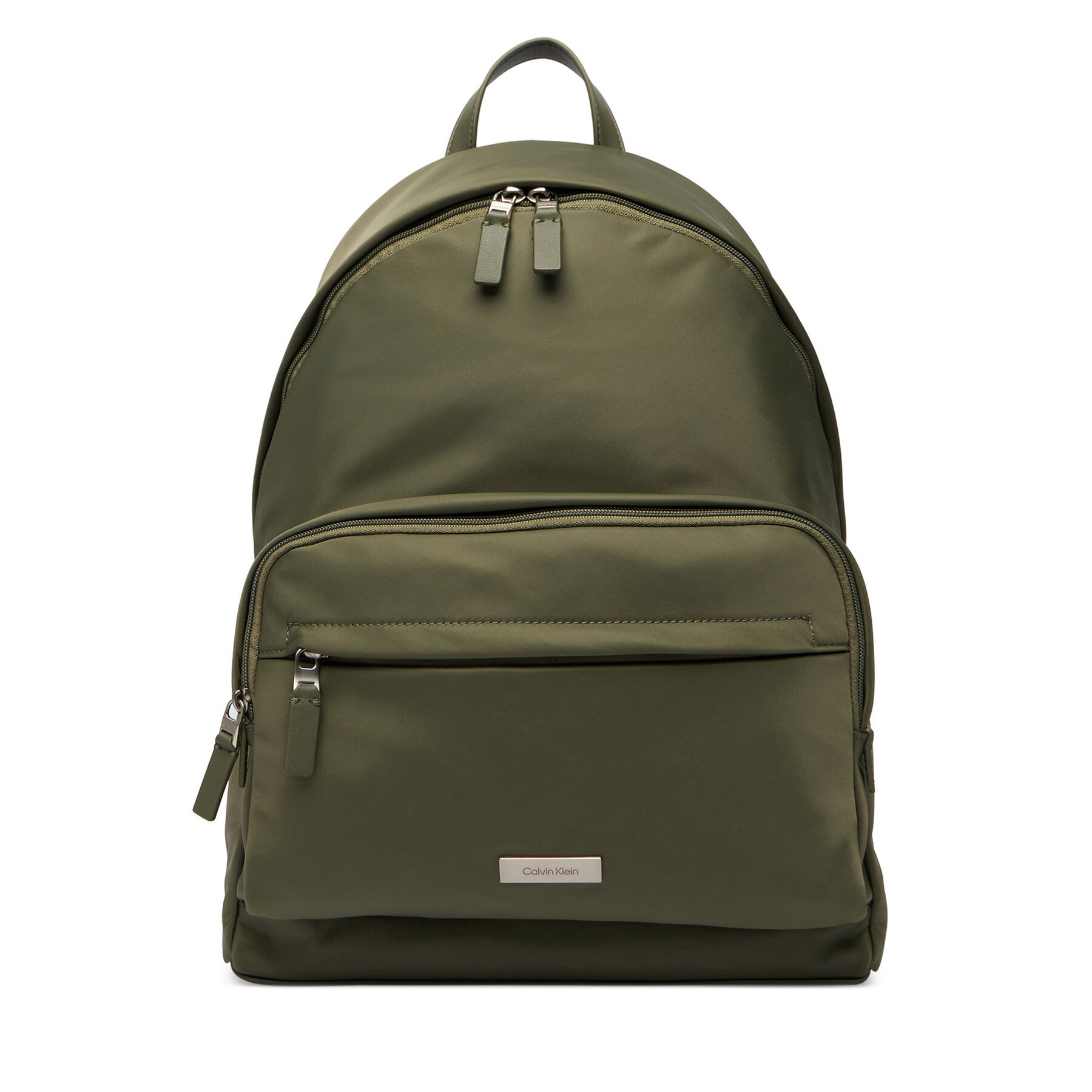 Geantă crossover Calvin Klein Sleek Round Backpack LV04D3143G Verde