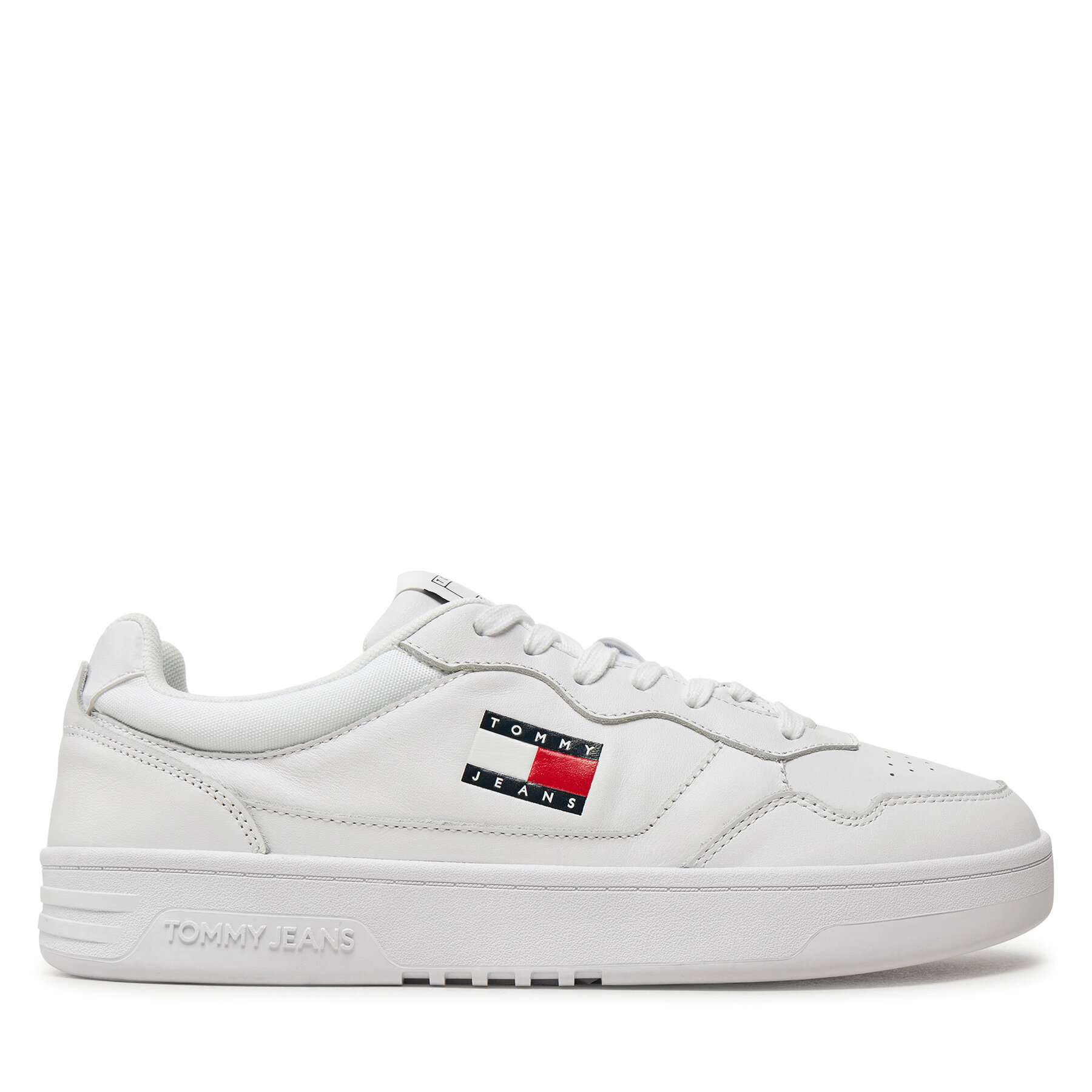 Sneakersy Tommy Jeans Tjm Cupsole Leather Ess EM0EM01443 Biela