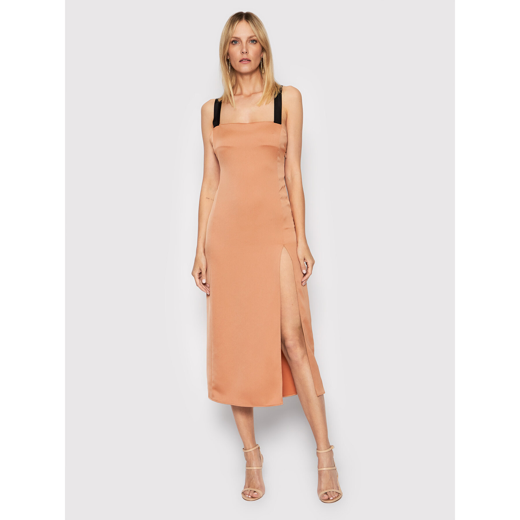 Pinko Coctailkleid Macadamia 1N13K6 A04E Orange Regular Fit