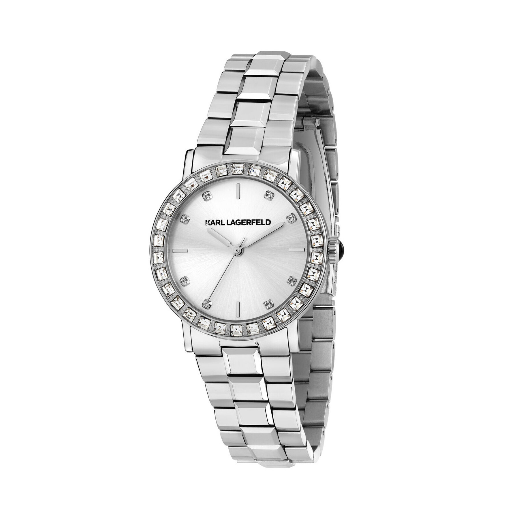 Hodinky KARL LAGERFELD R0553100511 Strieborná