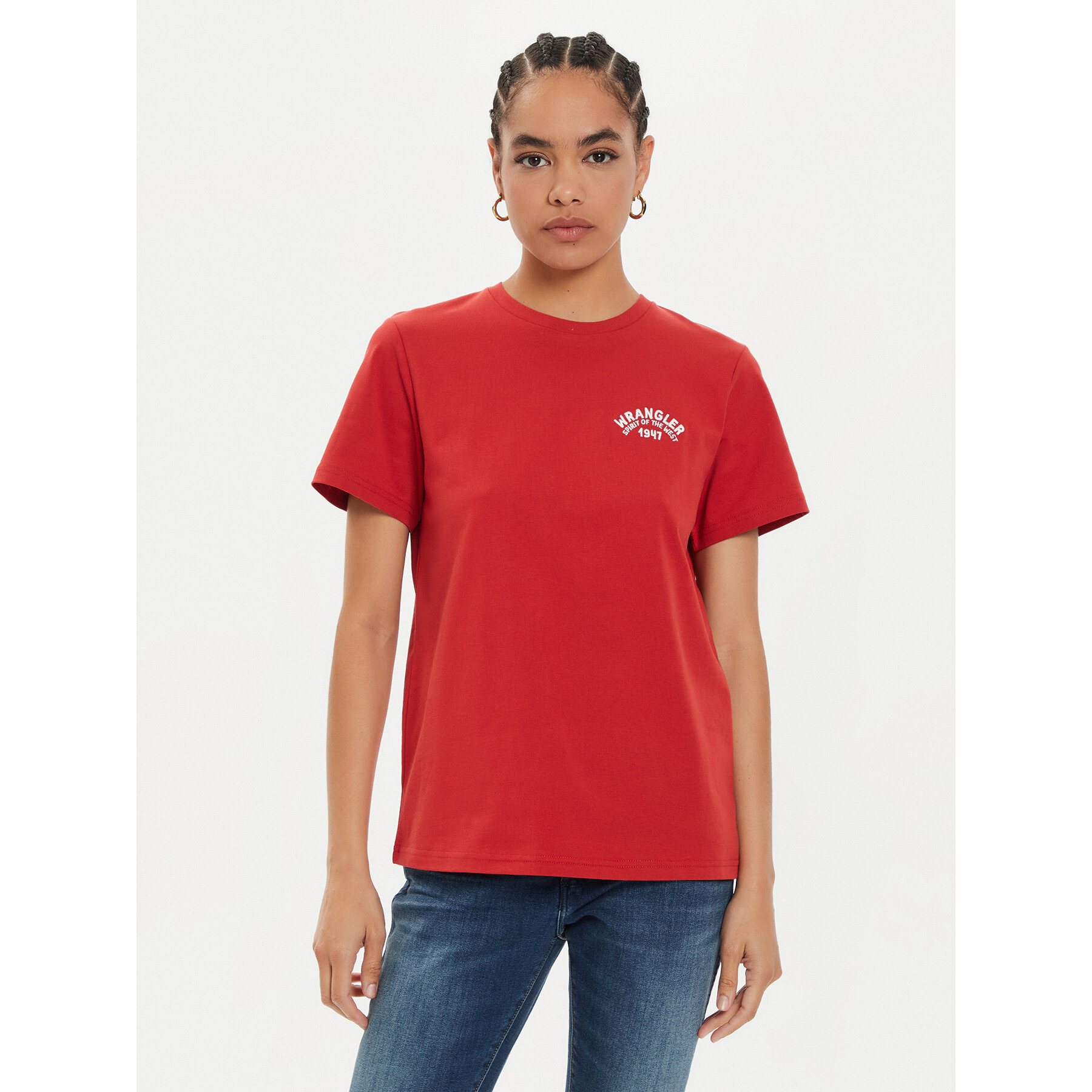 Wrangler T-Shirt Graphic 112356431 Κόκκινο Regular Fit
