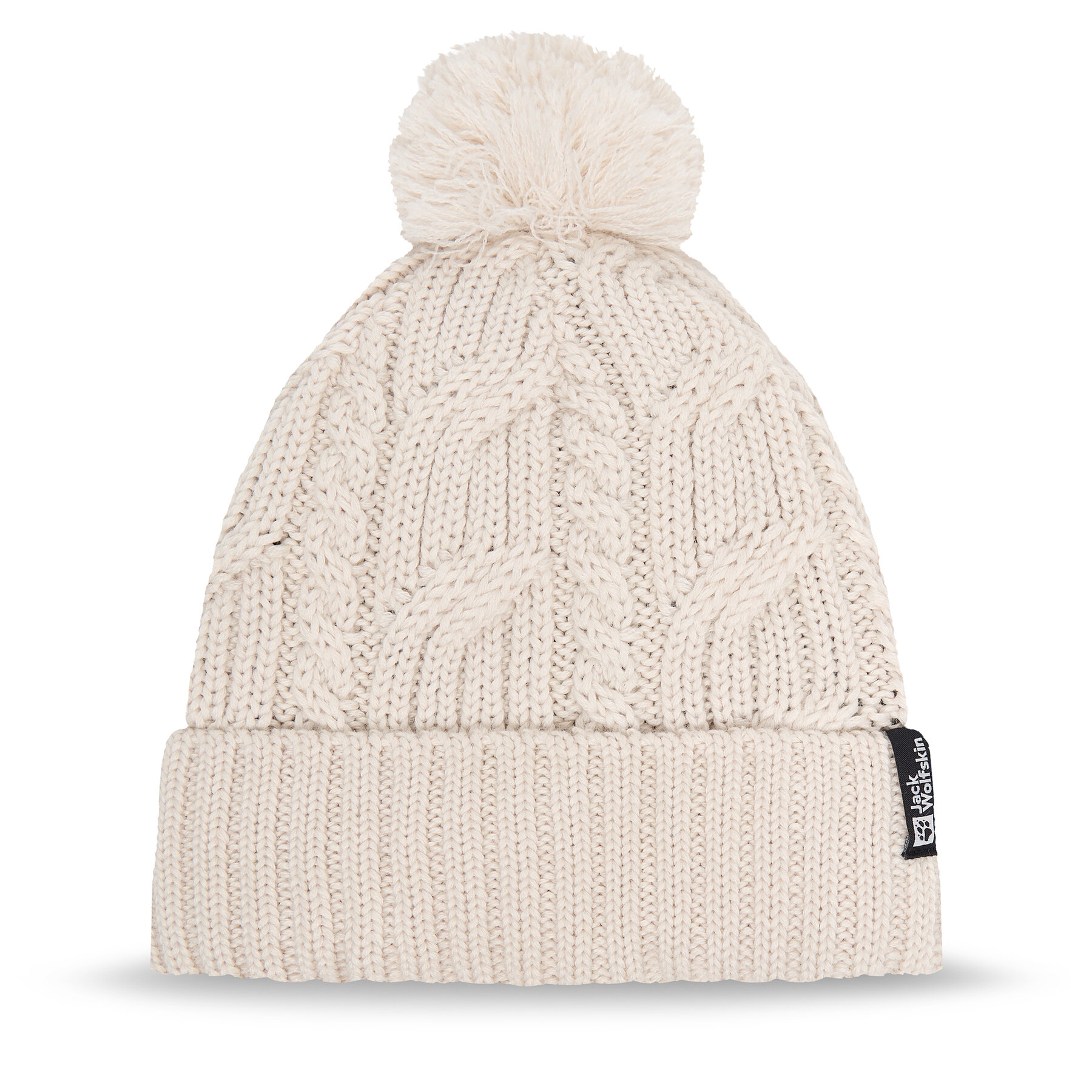 Jack Wolfskin Σκούφος Jack Wolfskin Pompom 1905092 Μπεζ