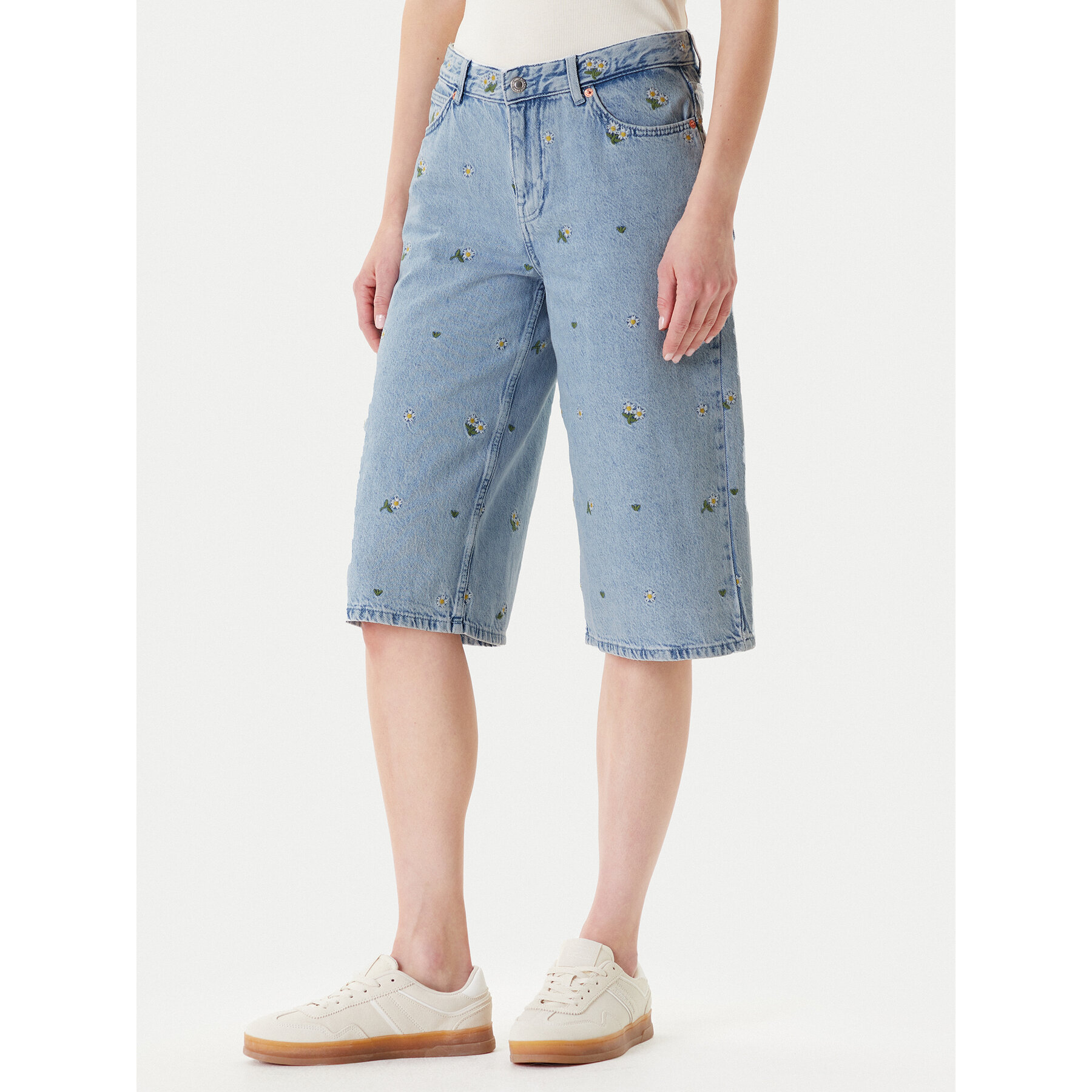 ONLY Jeansshorts Cobain 15349519 Blau Loose Fit