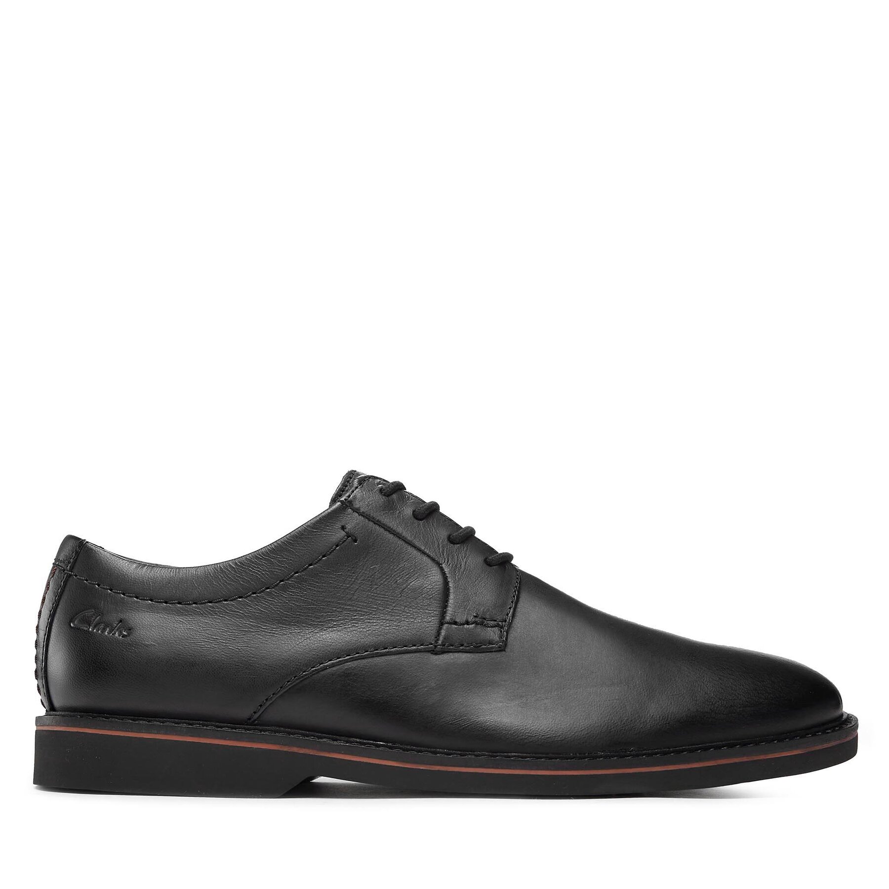 Pánske Poltopánky Clarks, Rozmer: 46, Čierna, Atticus Ltlace 261736087