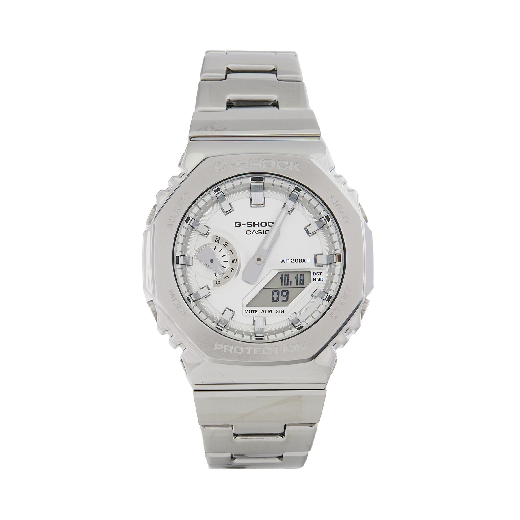 Hodinky G-Shock G-Steel GM-2110D-7AER Strieborná