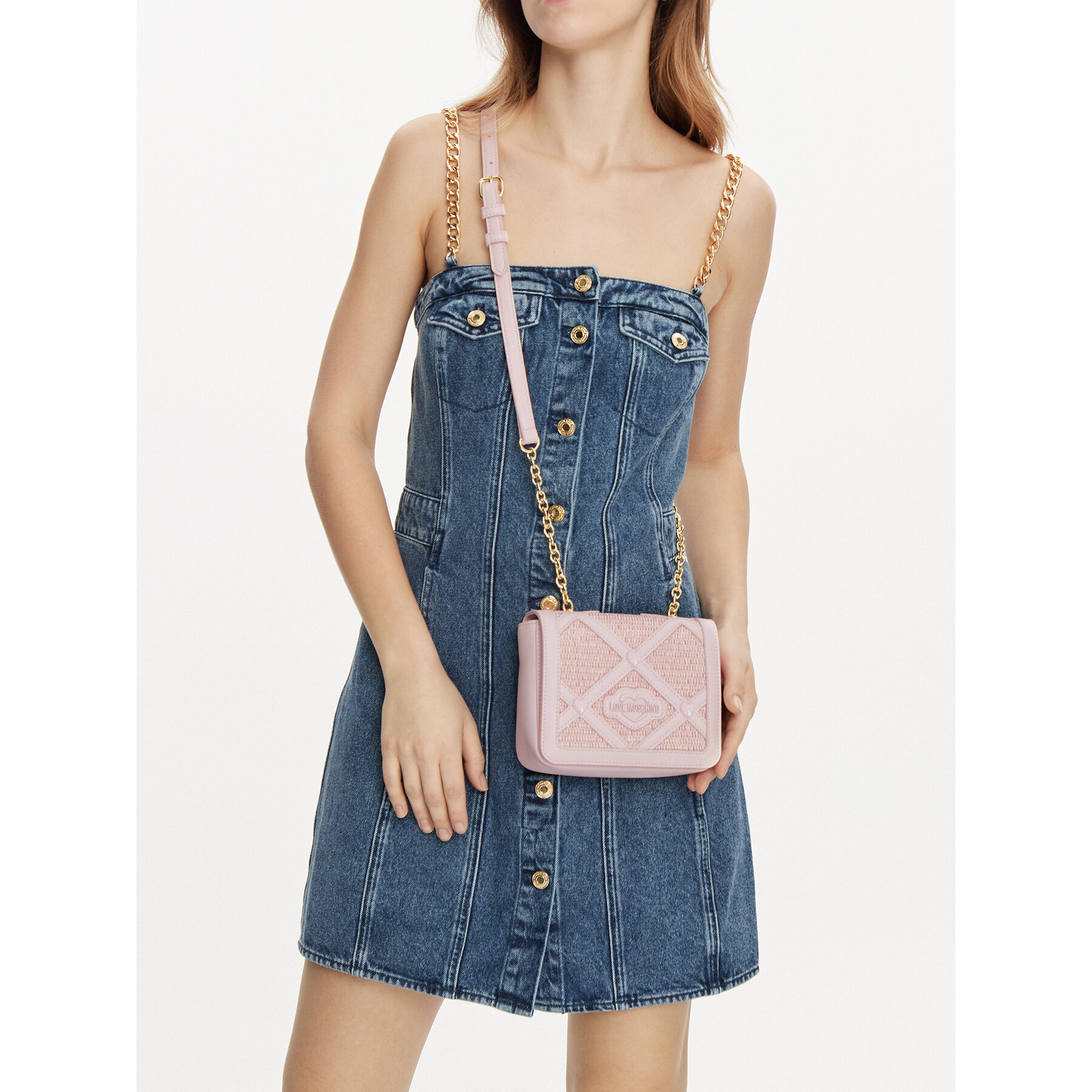 Geantă LOVE MOSCHINO JC4310PP0IKO160A Roz