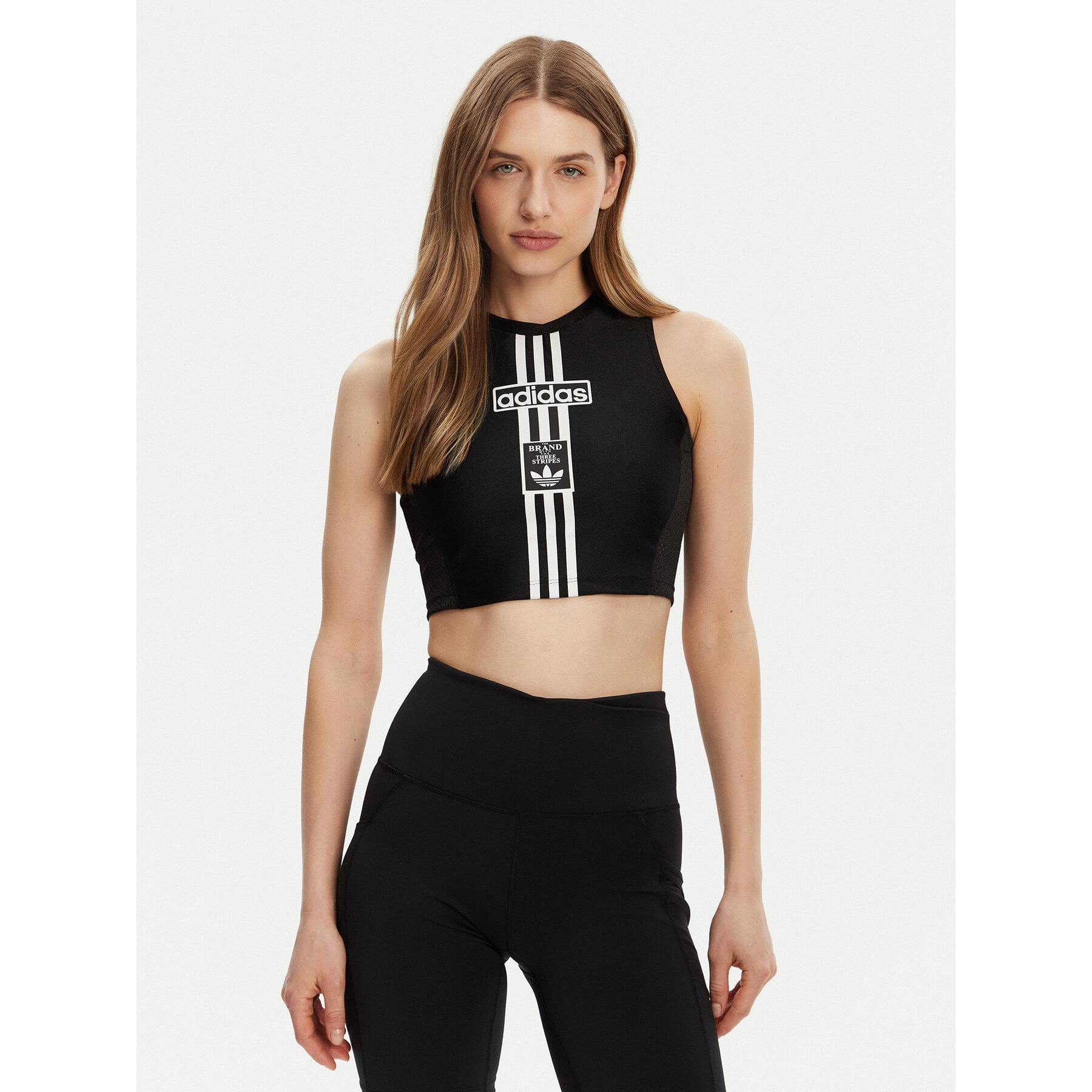 adidas Τοπ Adibreak JD0102 Μαύρο Slim Fit