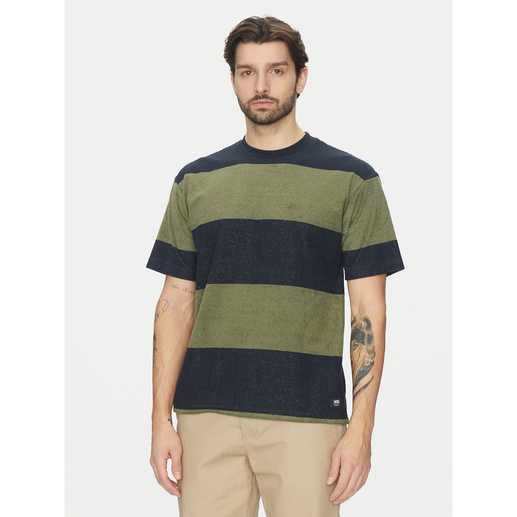 Vans T-Shirt Bergman VN000KUE Σκούρο μπλε Regular Fit