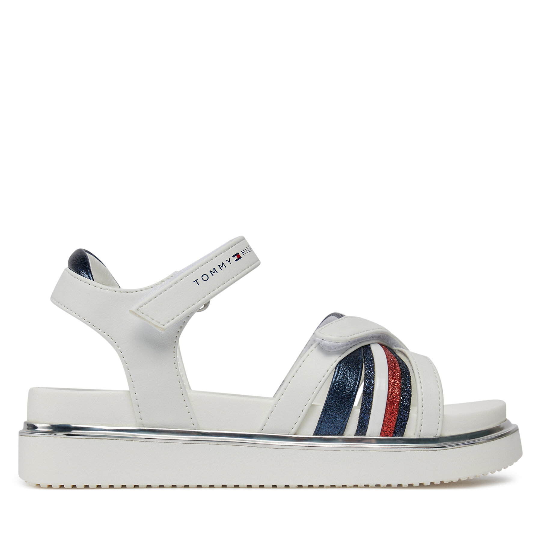 Sandalias Tommy Hilfiger Velcro Sandal T3A2-33240-0273 M Blanco