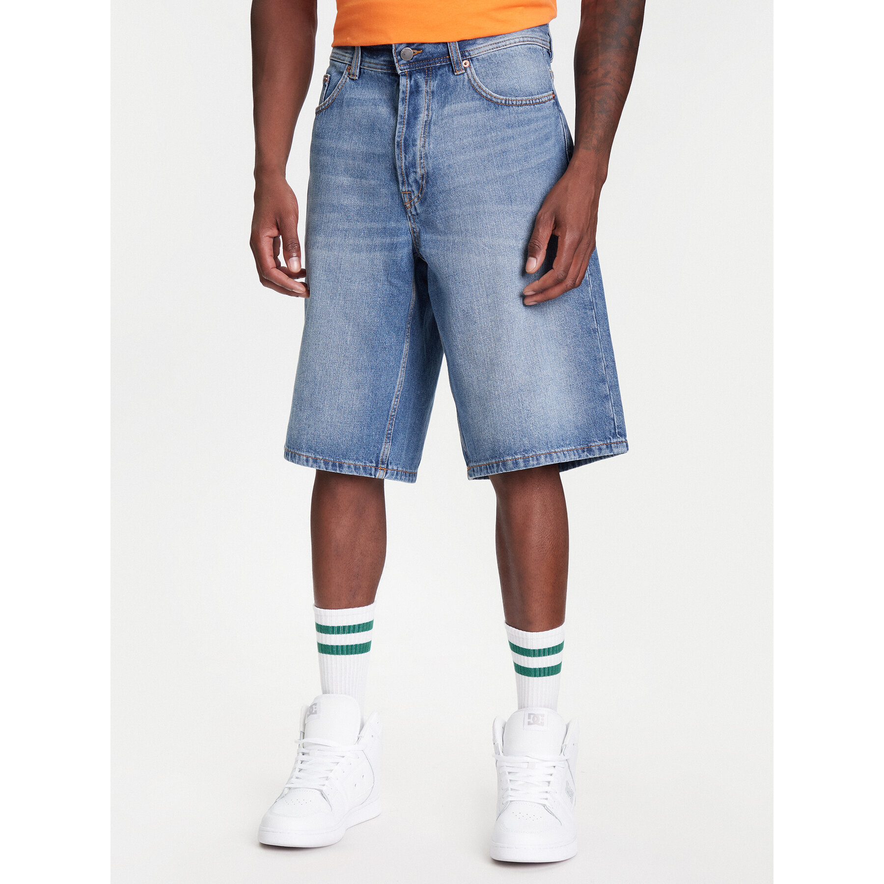 United Colors Of Benetton Jeansshorts 4AW7U9018 Blau Relaxed Fit