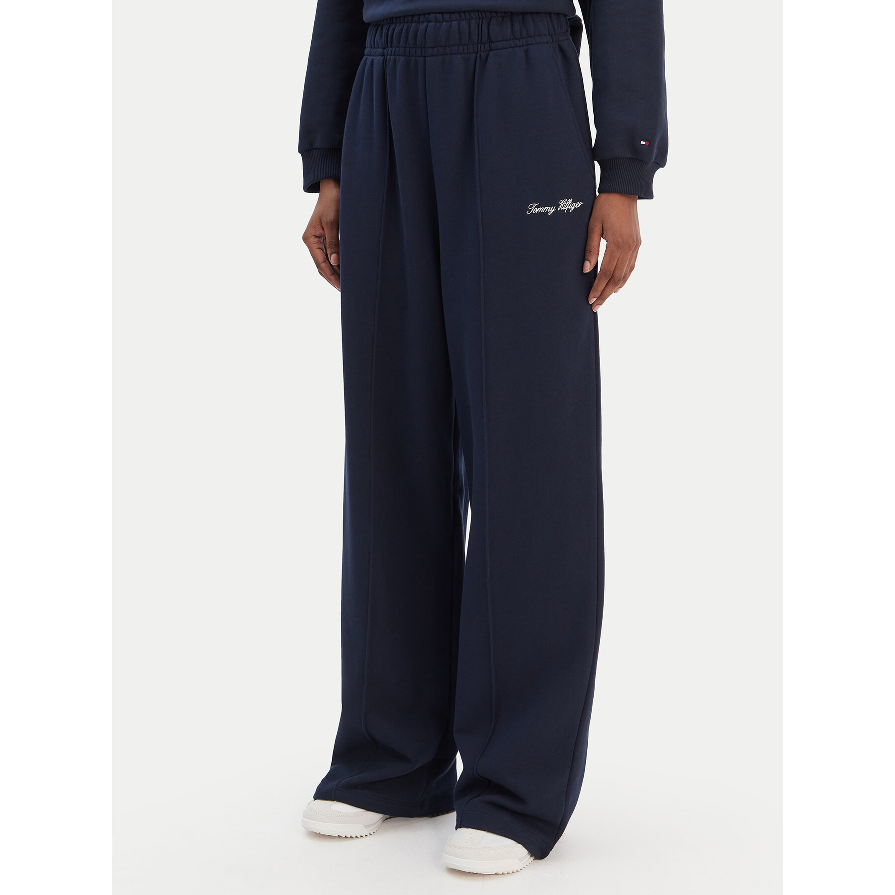 Tommy Hilfiger Jogginghose Script WW0WW48784 Dunkelblau Relaxed Fit
