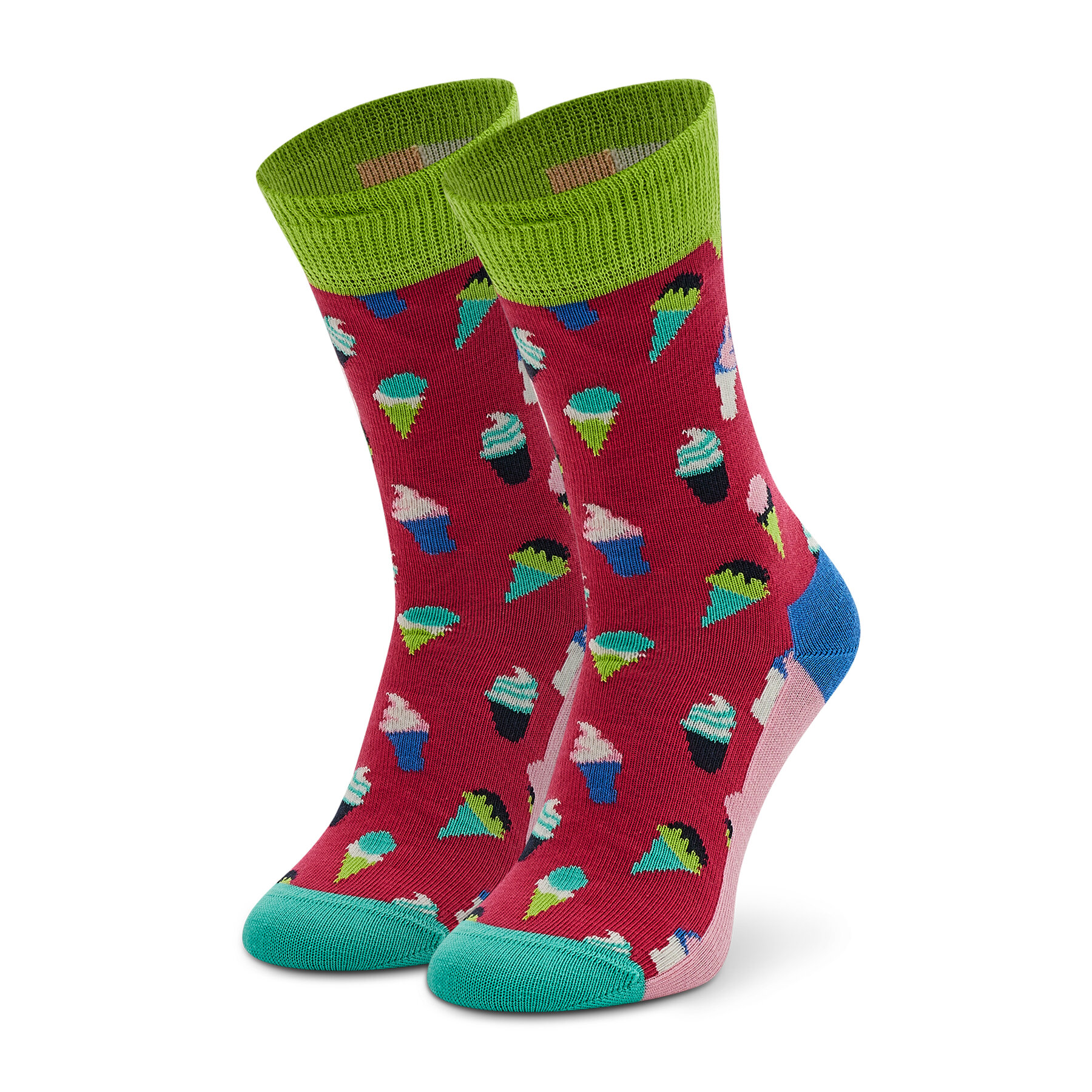 Otroške visoke nogavice Happy Socks KICR01-3500 Pisana