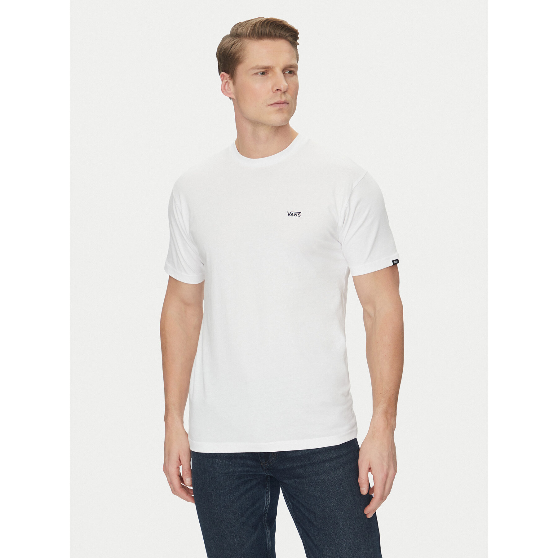 Vans Póló Left Chest Logo VN0A3CZEY281 Fehér Classic Fit