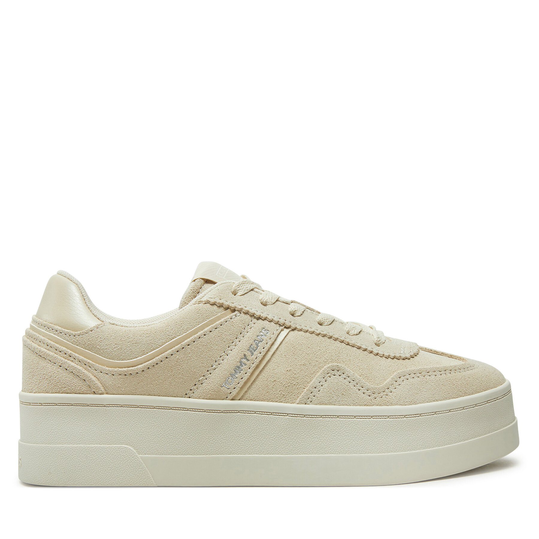 Snīkeri Tommy Jeans The Greenwich Flatform Elevated EN0EN02676 Bēšs