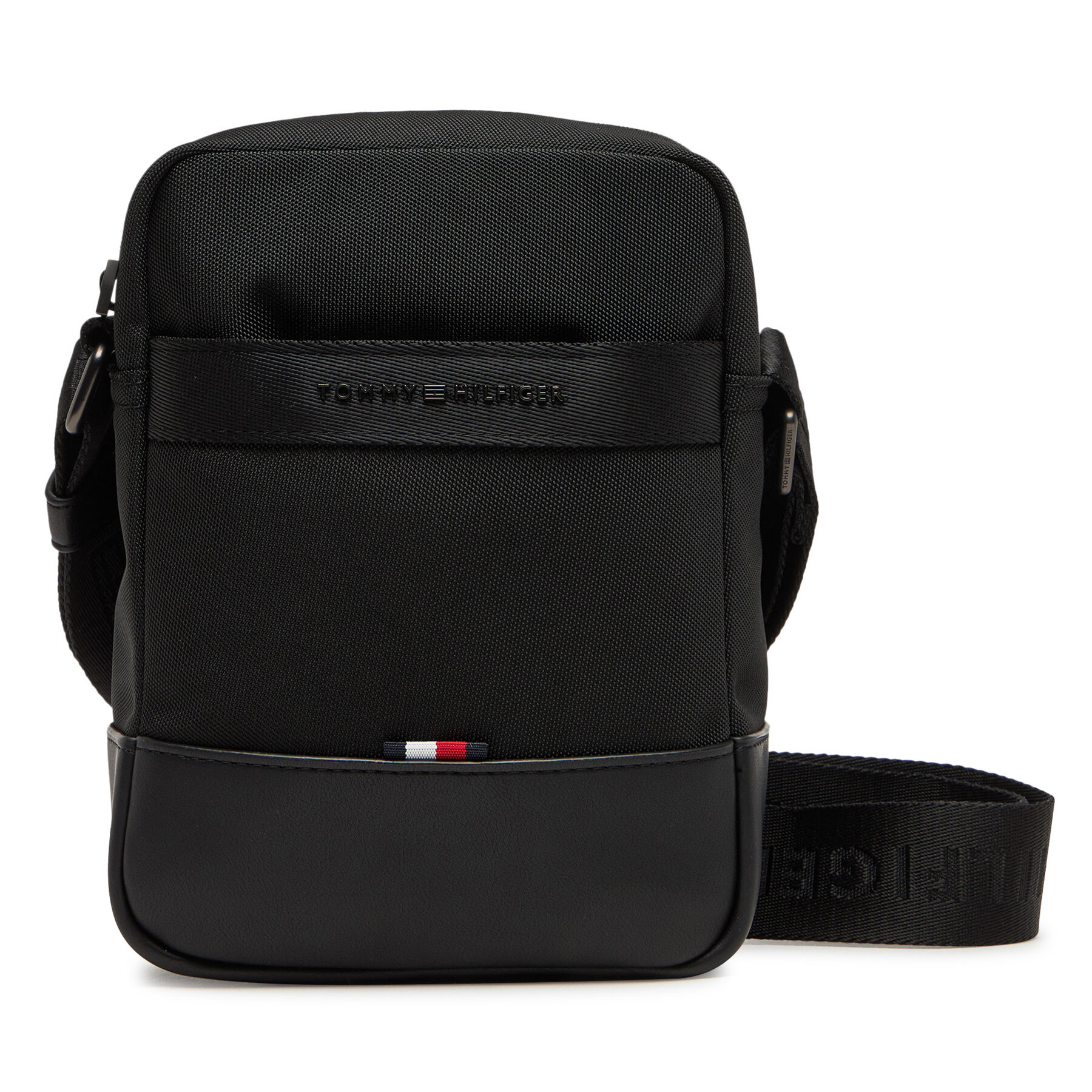Válltáska Tommy Hilfiger Th Nylon Travel Mini Reporter AM0AM13472 Fekete